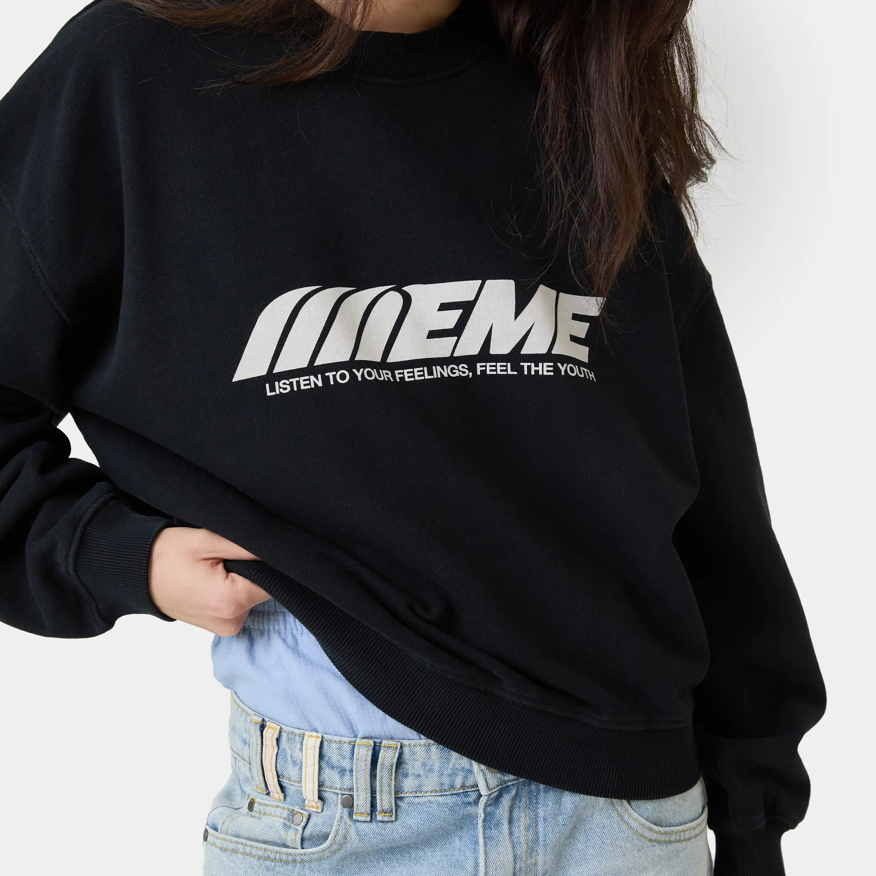 Staple Shadow Oversized Crewneck Sweatshirts Eme Studios
