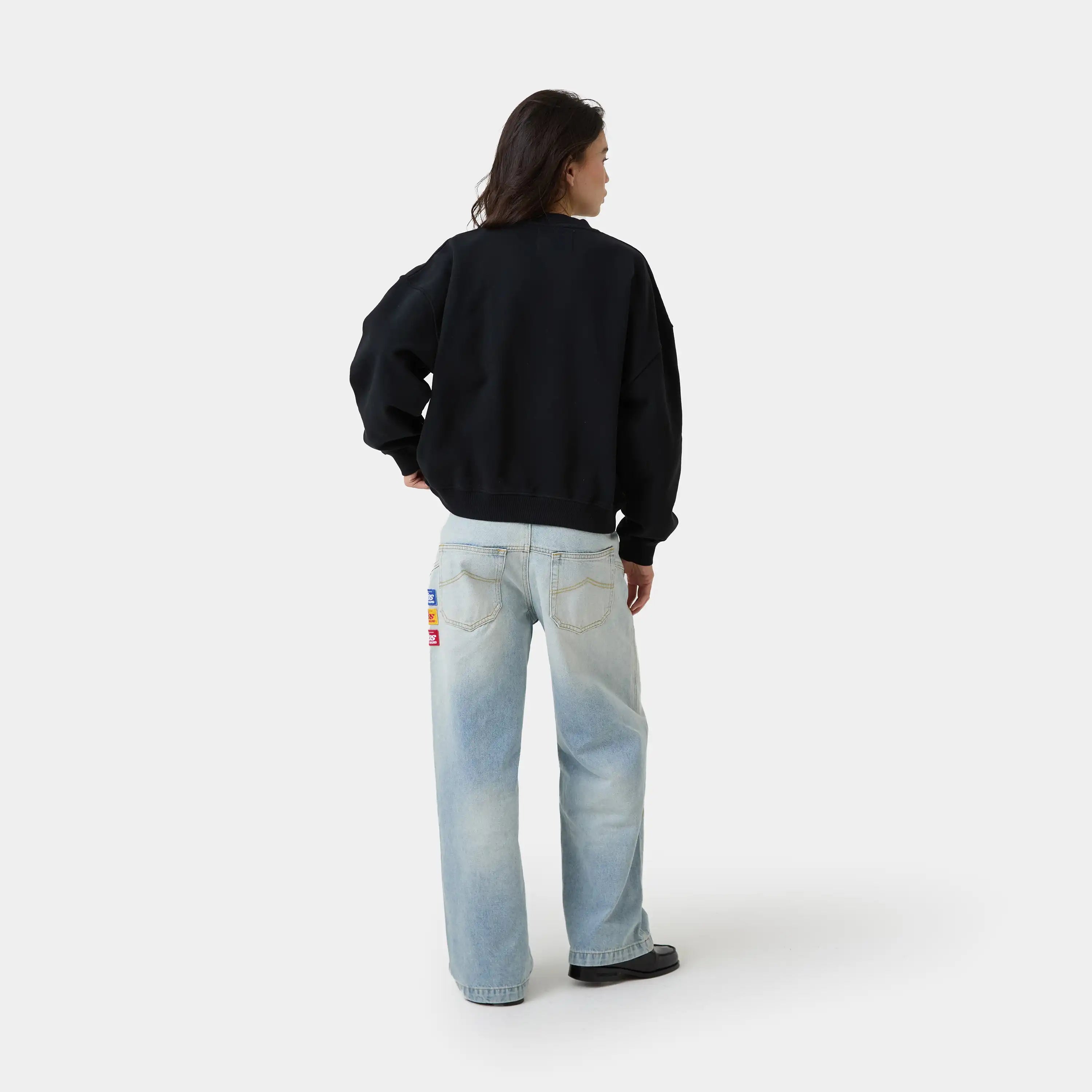 Staple Shadow Oversized Crewneck Sweatshirts Eme Studios