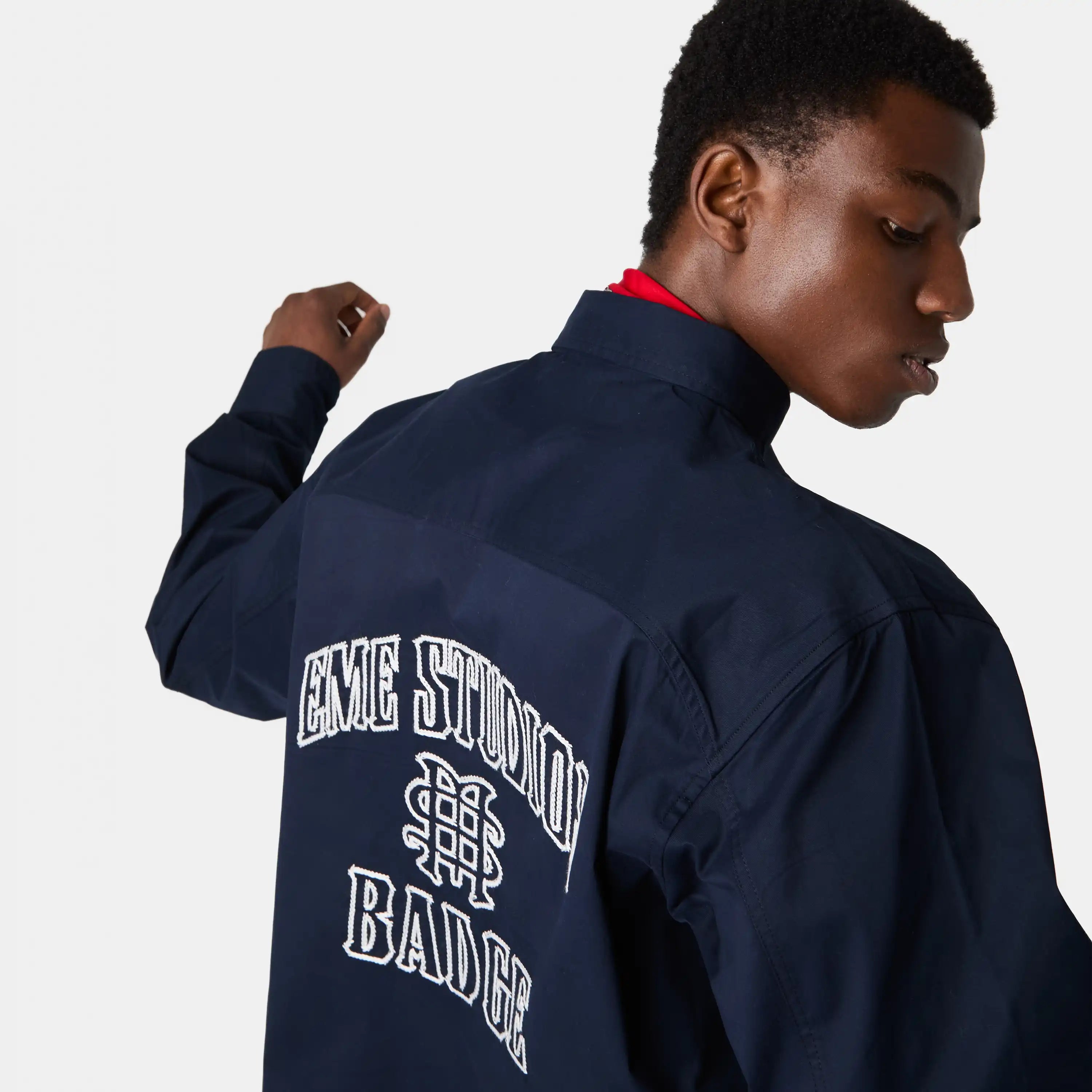 Badge Navy Shirt Shirts eme