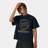 Contour Navy Oversized Tee T-shirts Eme Studios