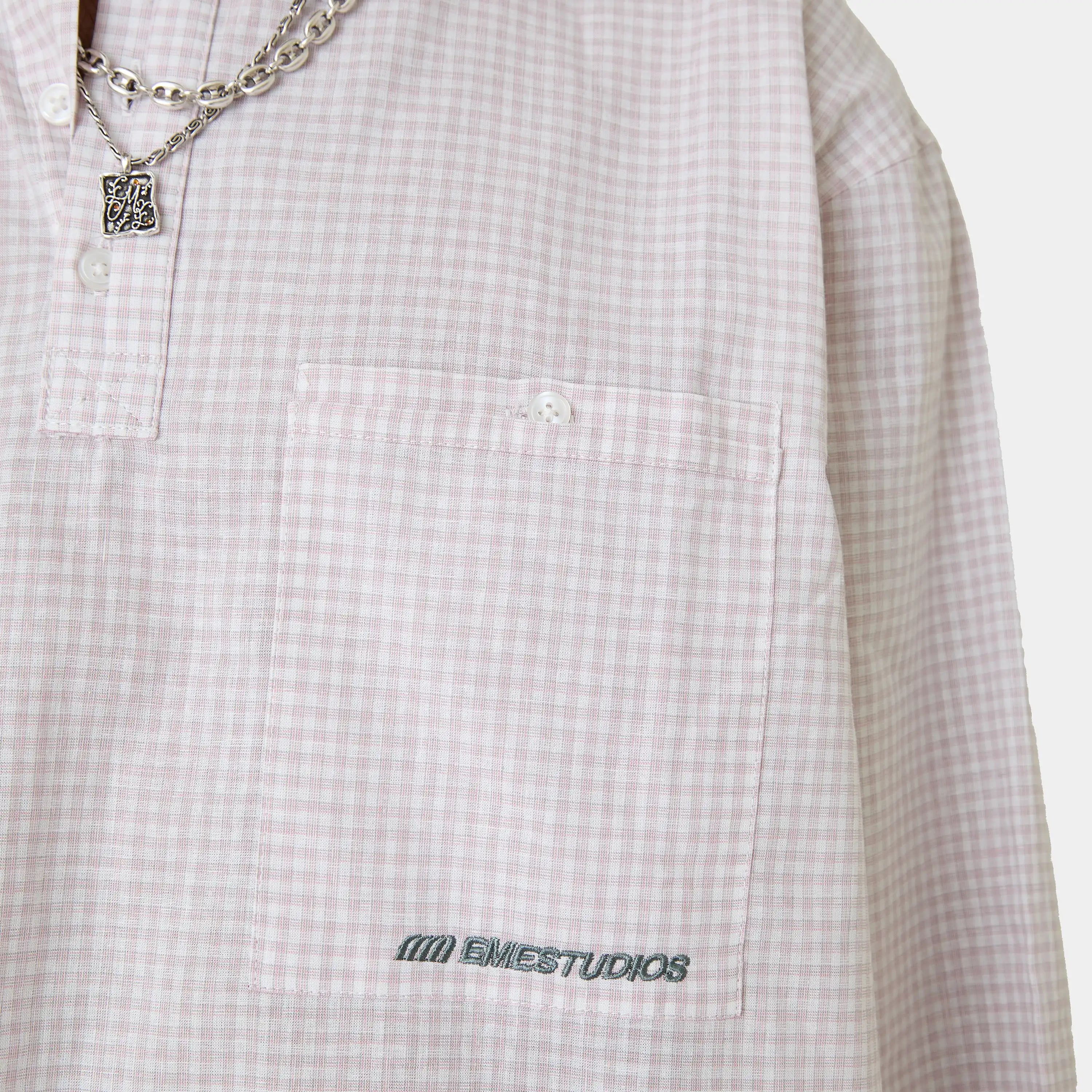 Vade Pink Popover Shirt Shirts Eme Studios