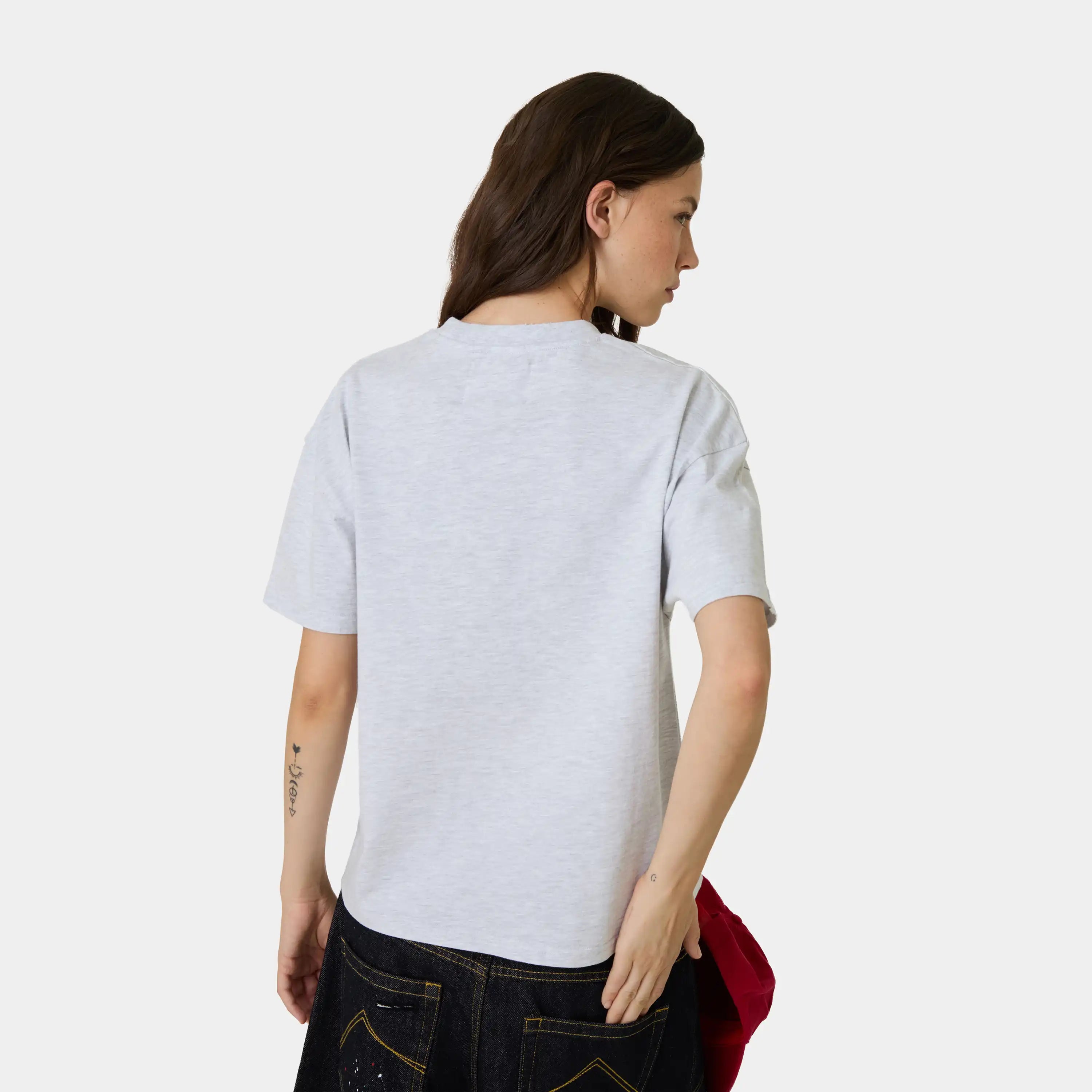 Belmont Heather Grey Oversized Tee T-shirts Eme Studios