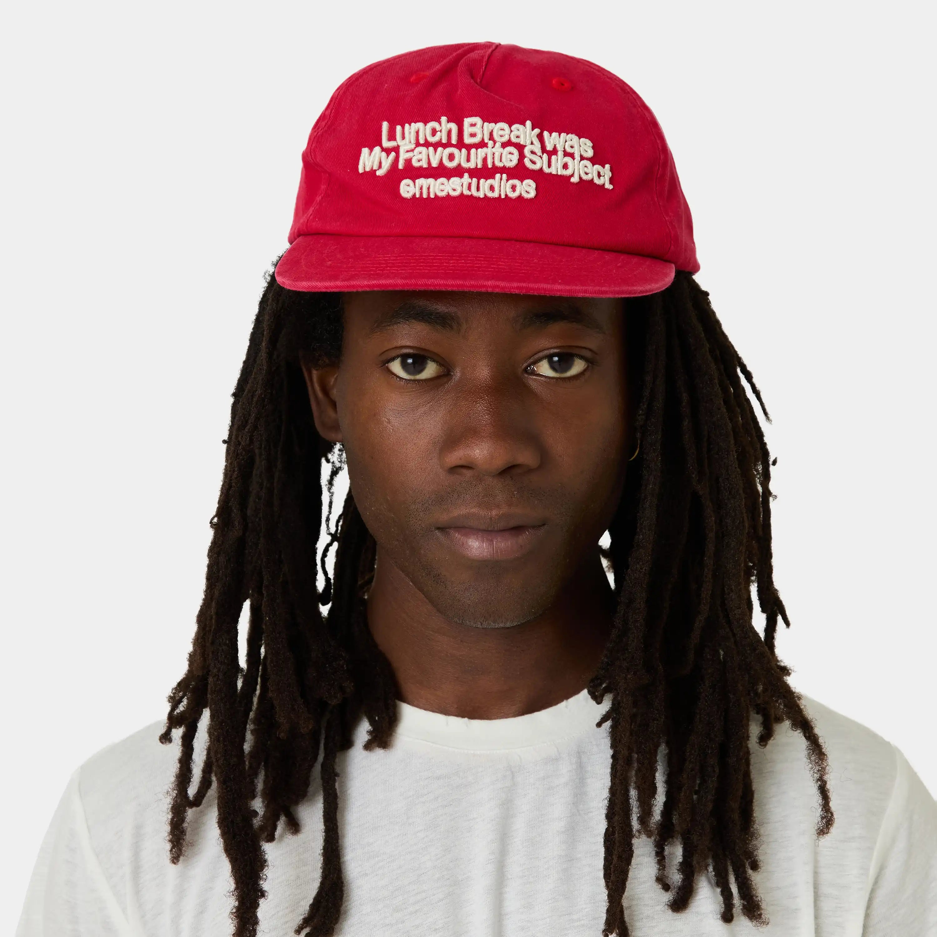 Lunch Red Cap Headwear Eme Studios