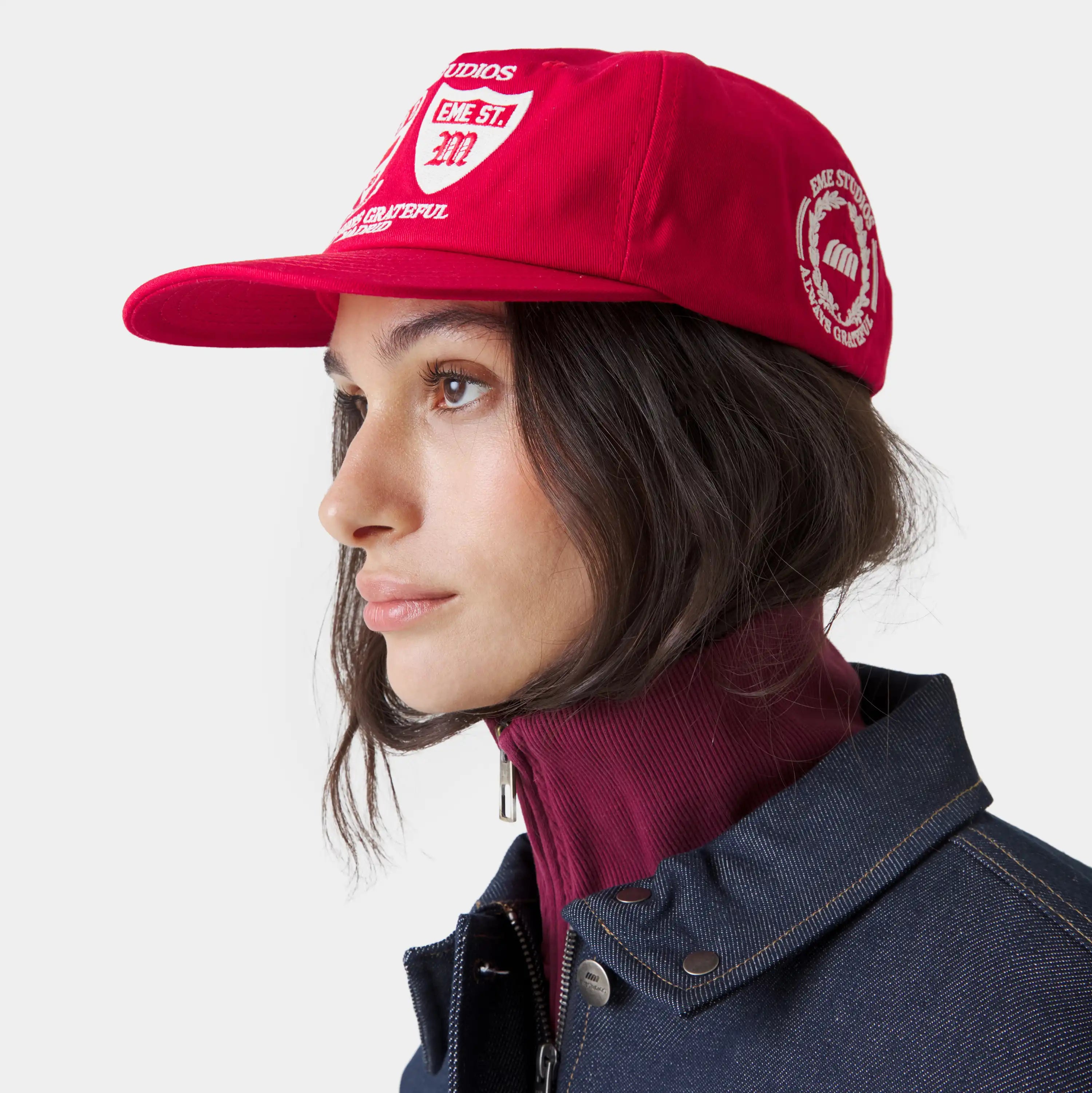 Herald Red Cap Headwear Eme Studios
