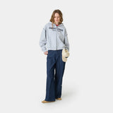 Capri Heather Grey Full Zip Hoodies eme