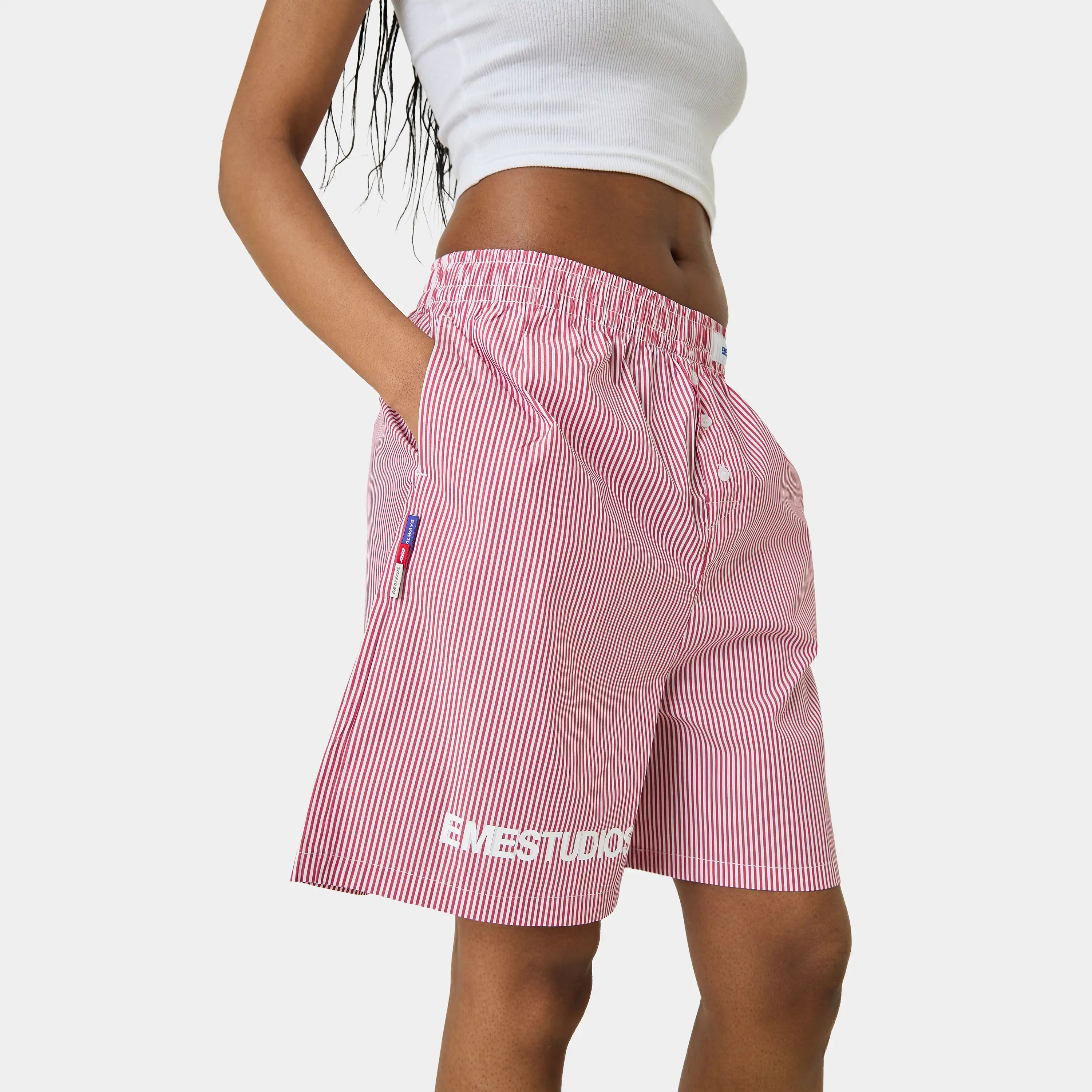 Jammies LS Cherry Striped Shorts eme