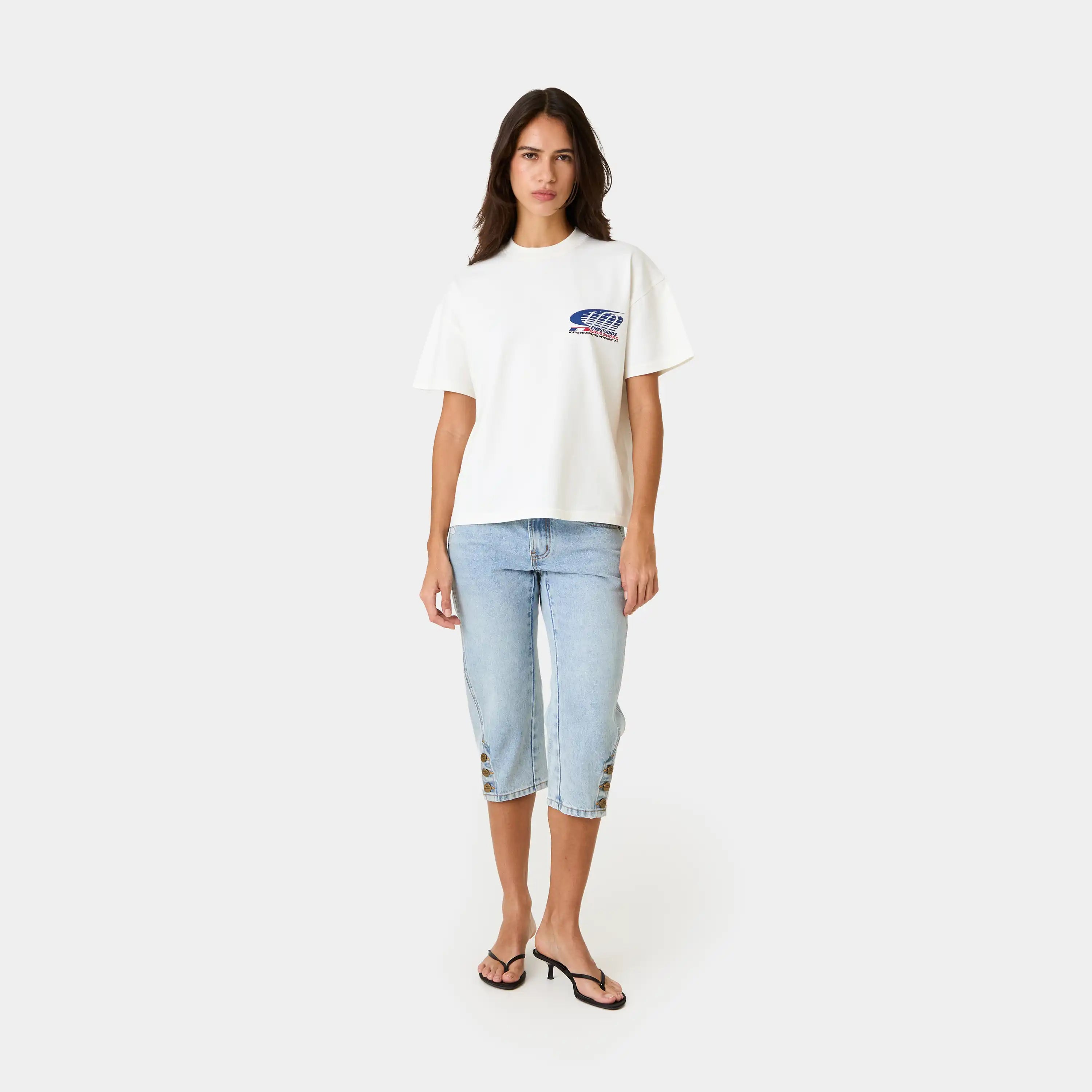 Trevor Off Sand Oversized Tee T-shirts Eme Studios