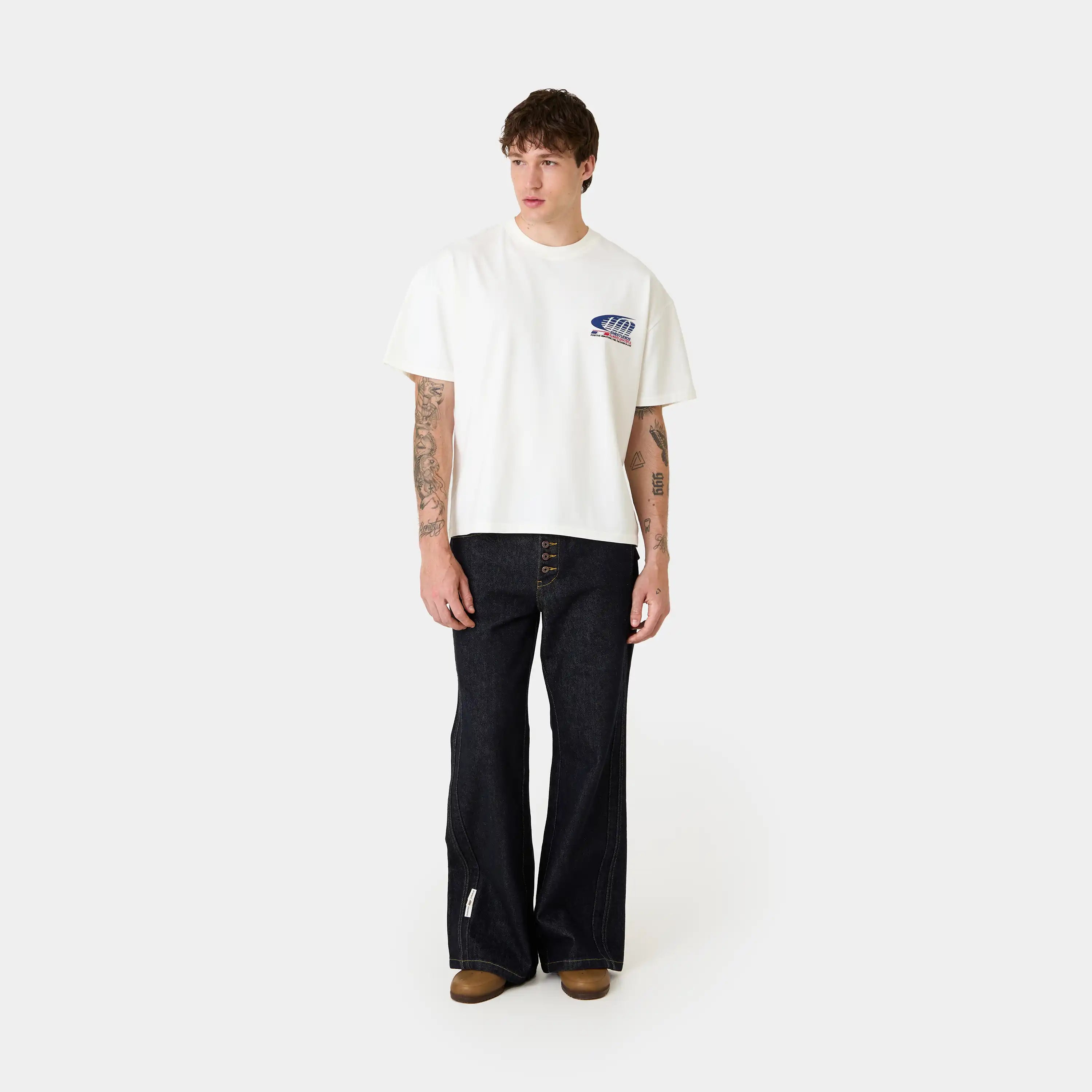 Trevor Off Sand Oversized Tee T-shirts Eme Studios