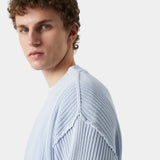 Collective Light Blue Knit Sweater Knitwear eme