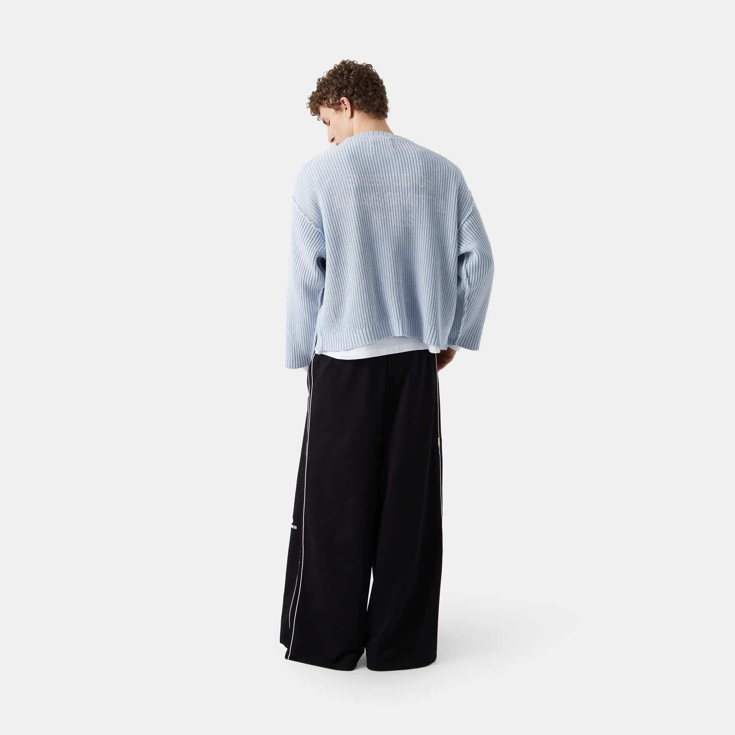 Collective Light Blue Knit Sweater Knitwear eme