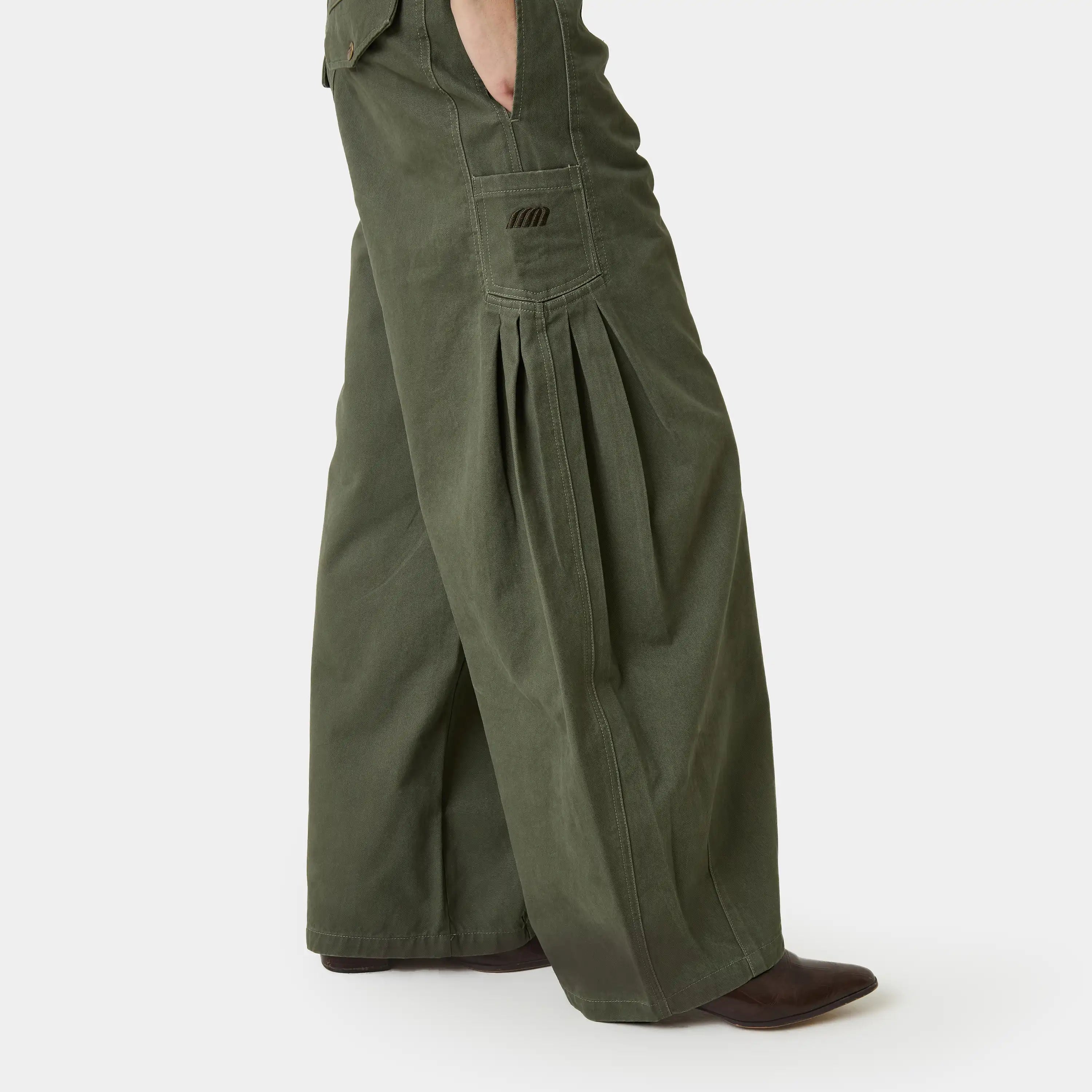 Wheel Olive CB Woman Pants Eme Studios