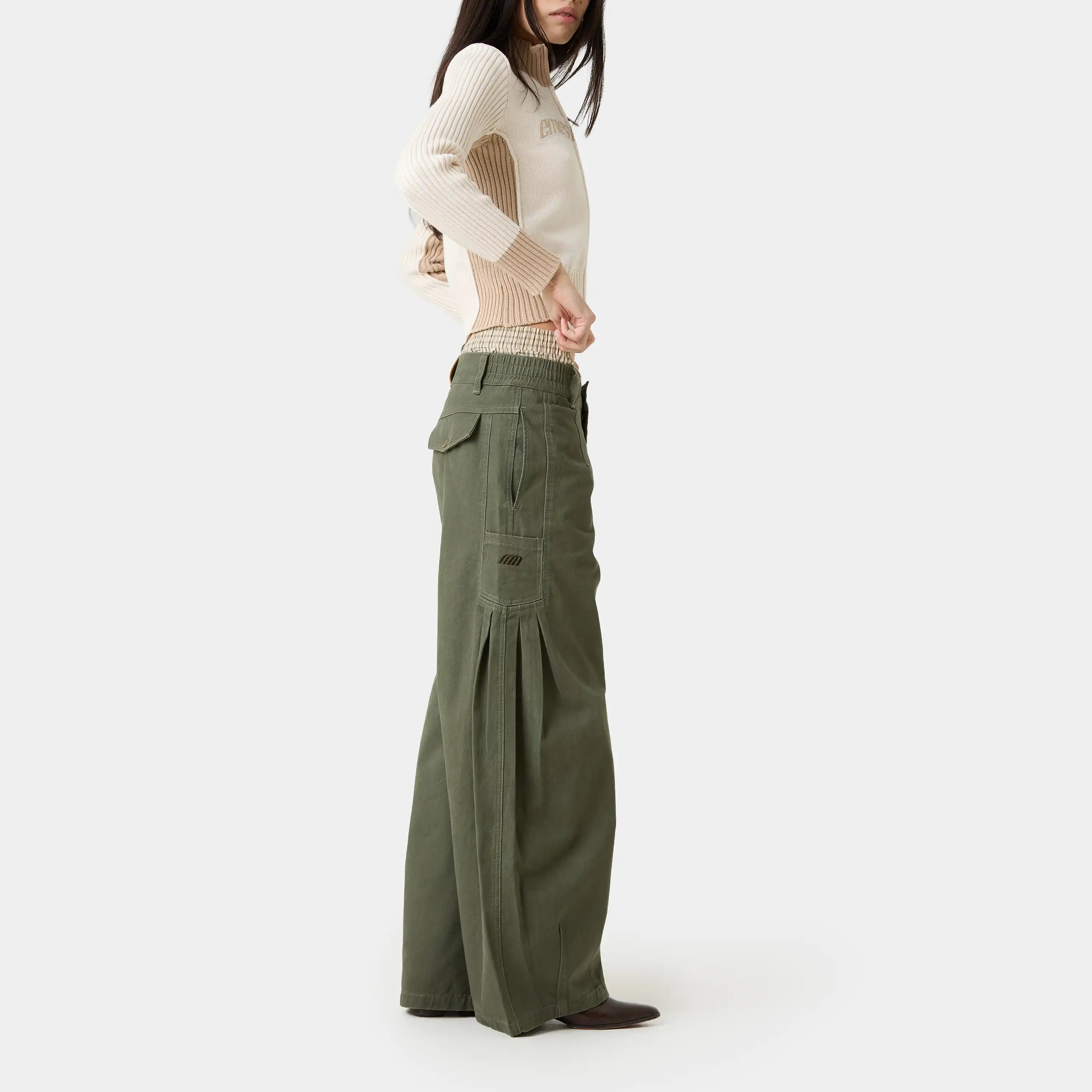Wheel Olive CB Woman Pants Eme Studios
