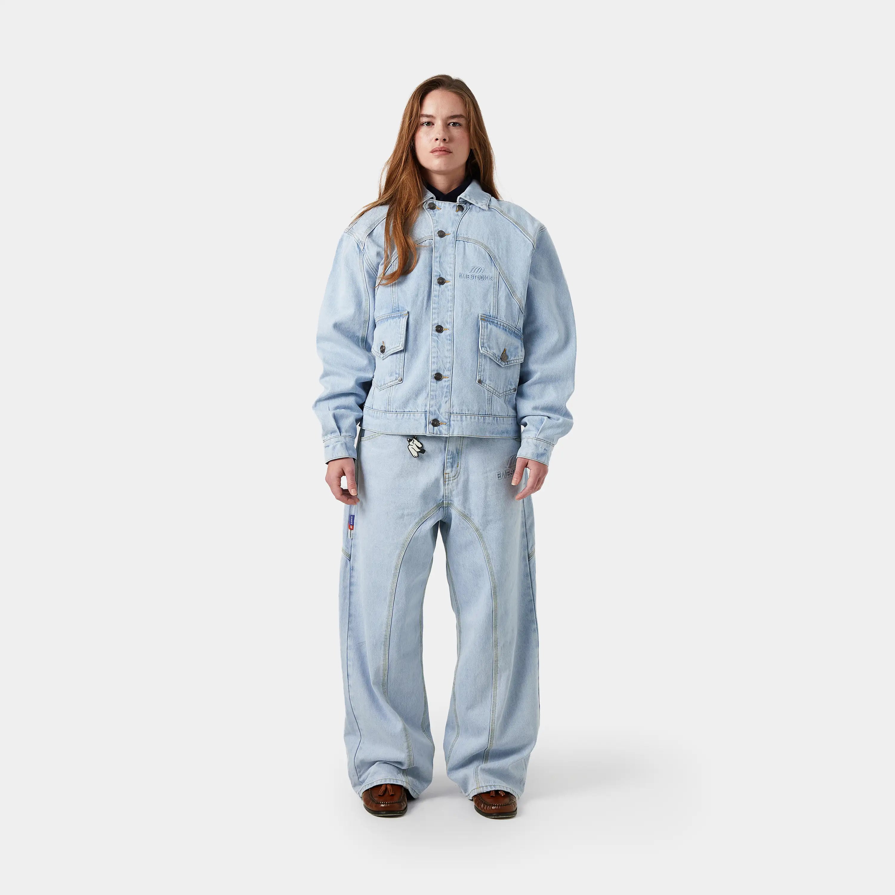 Eddy Pale Denim Boxy Jacket Outerwear eme