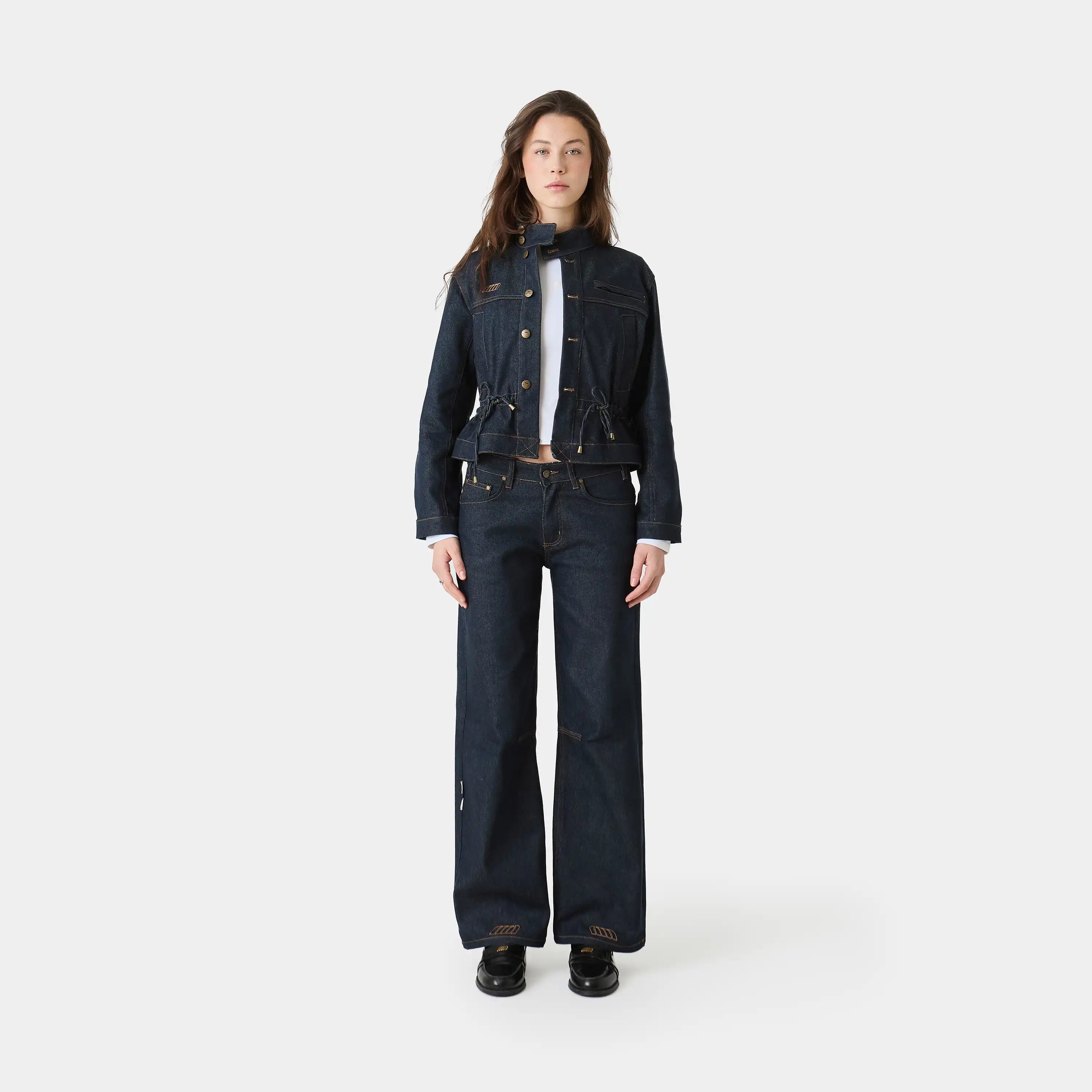 Moss Raw Denim Pants Woman Pants Eme Studios
