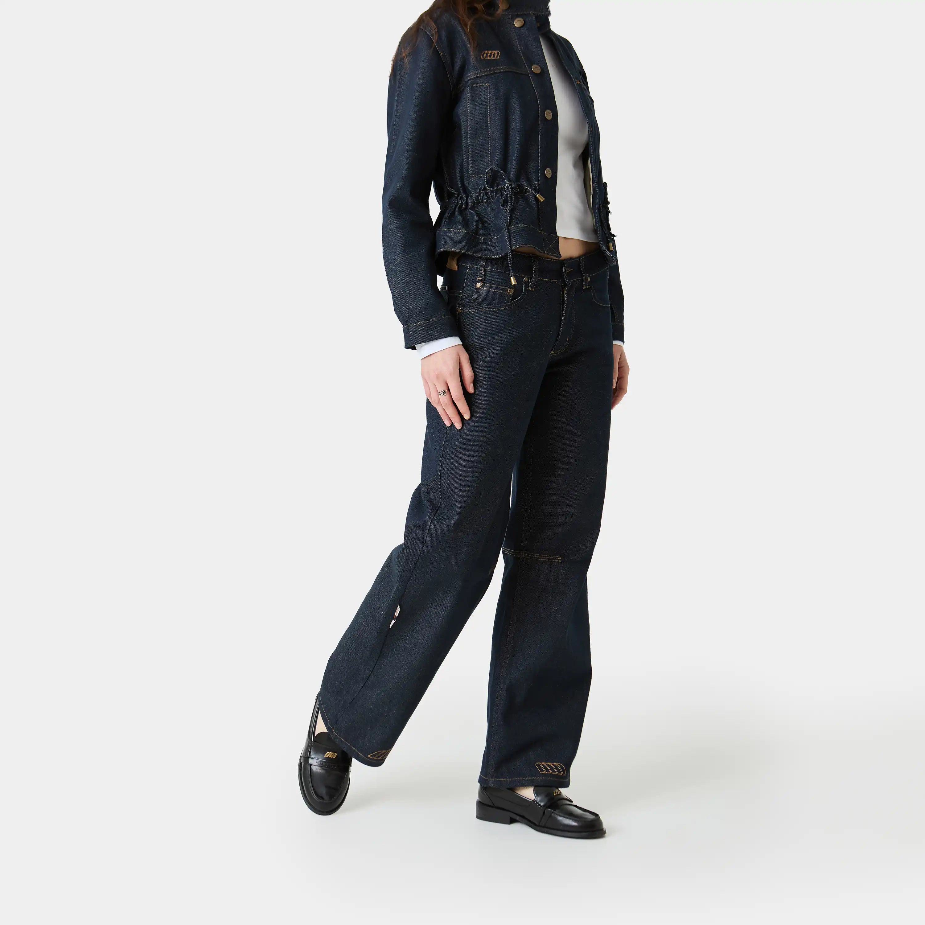 Moss Raw Denim Pants Woman Pants Eme Studios