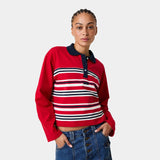 Nina Redwood Stripped Polo Woman T-Shirts Eme Studios