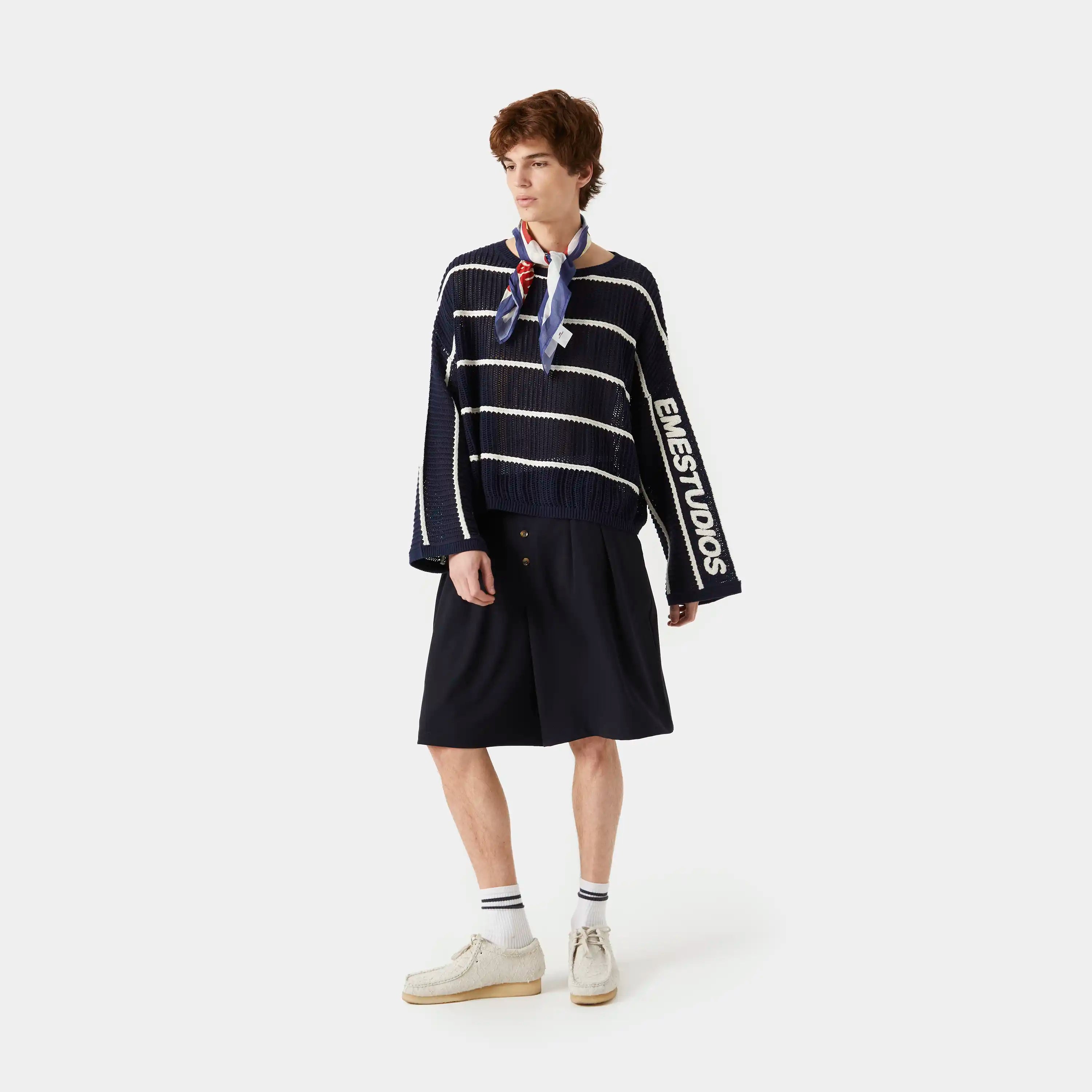 Refined Dark Navy Jorts Shorts eme