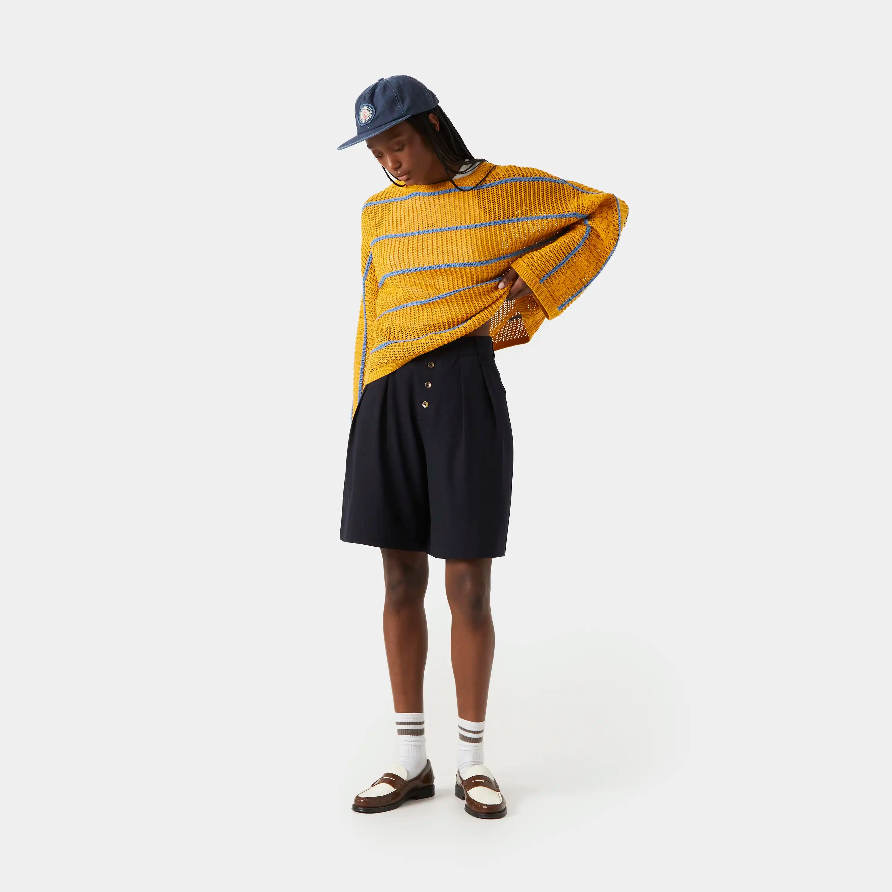 Refined Dark Navy Jorts Shorts eme