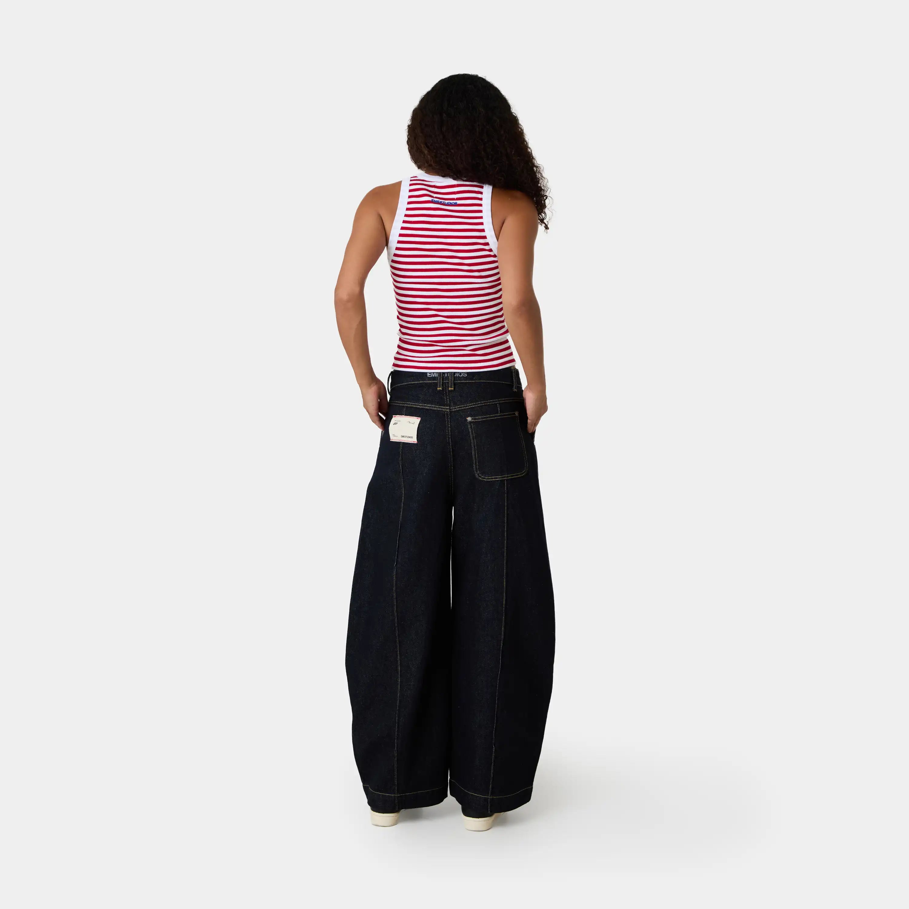 Anny Cherry Striped Tank Top Woman T-Shirts Eme Studios