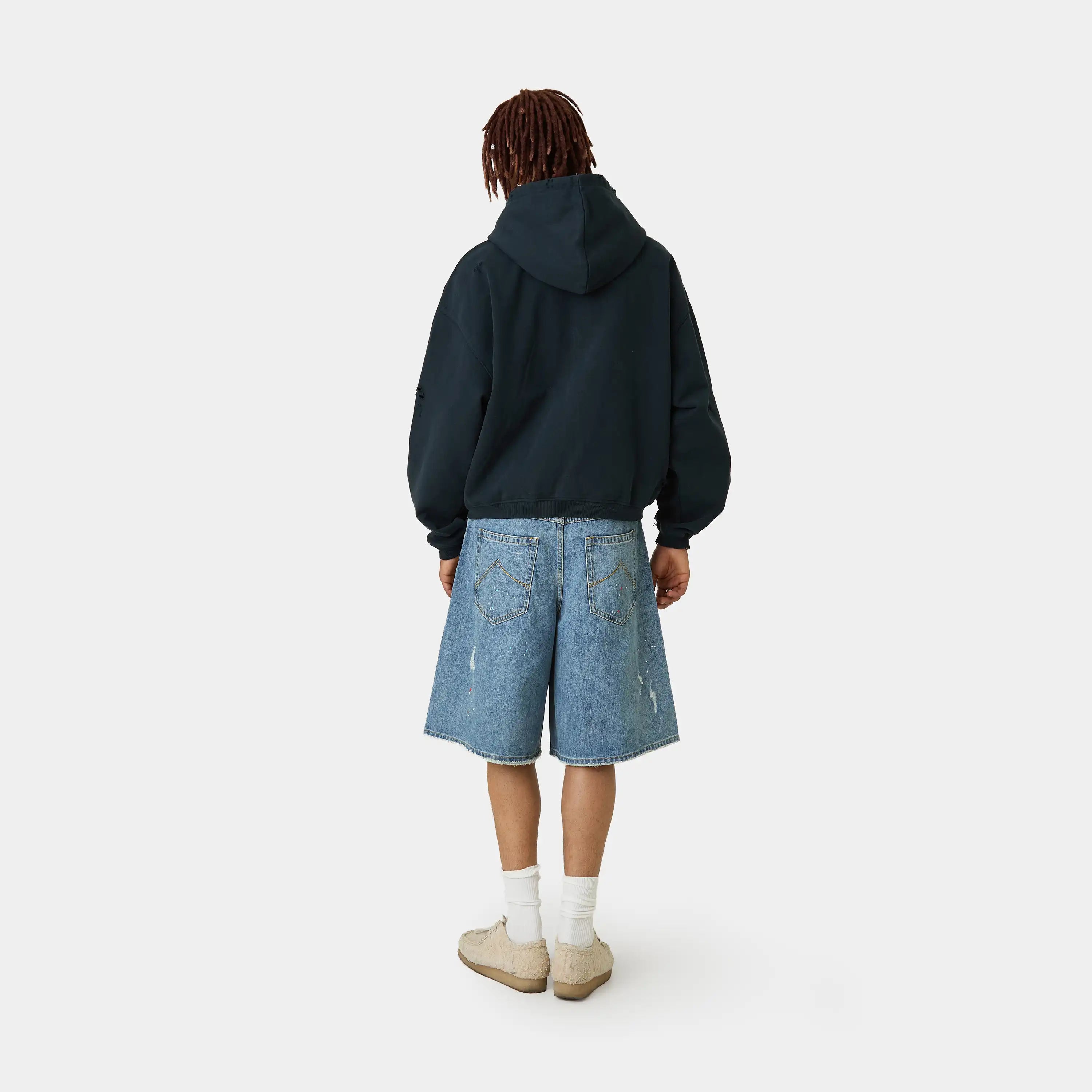 Keeper Shadow Cropped Boxy Full Zip Hoodies Eme Studios