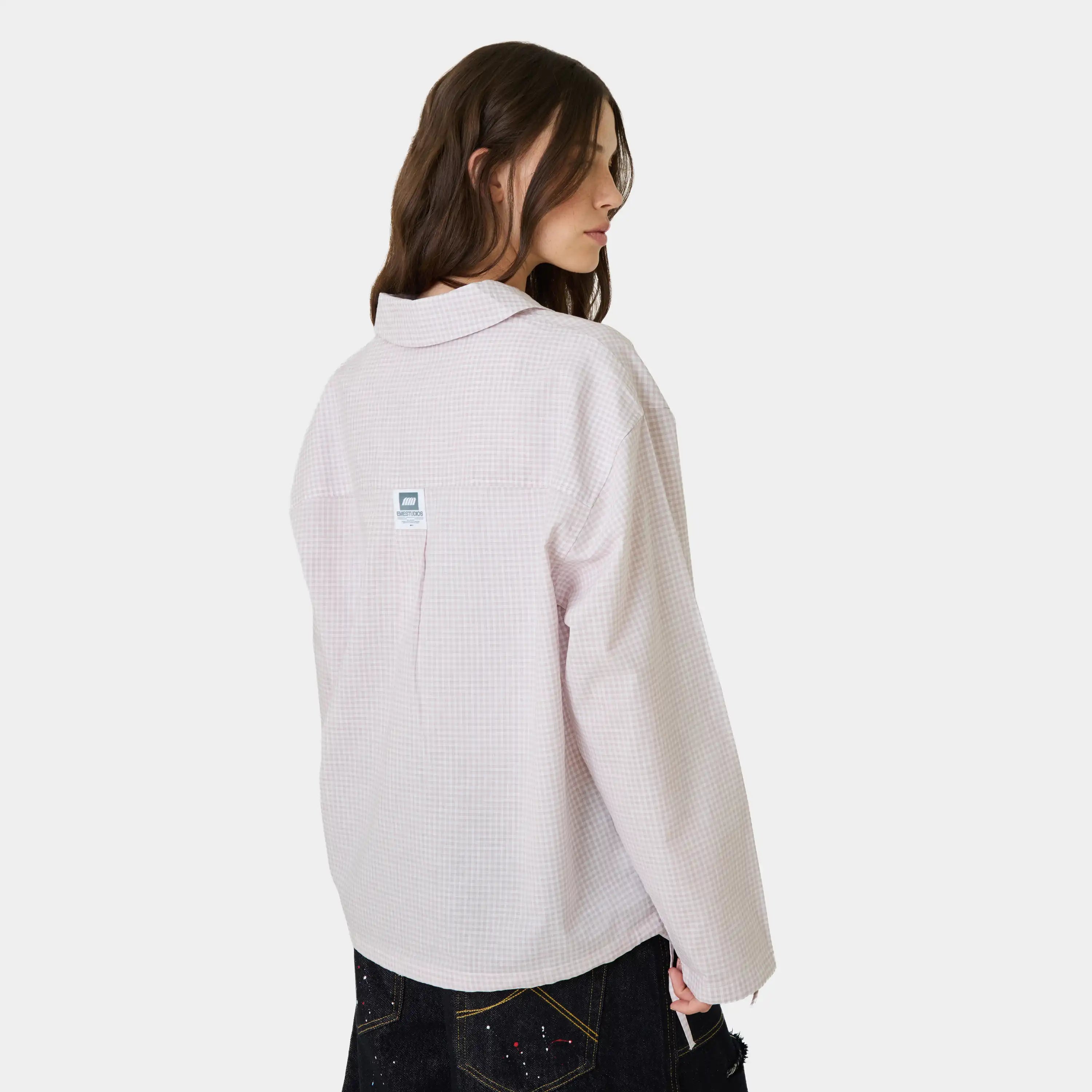 Vade Pink Popover Shirt Shirts Eme Studios