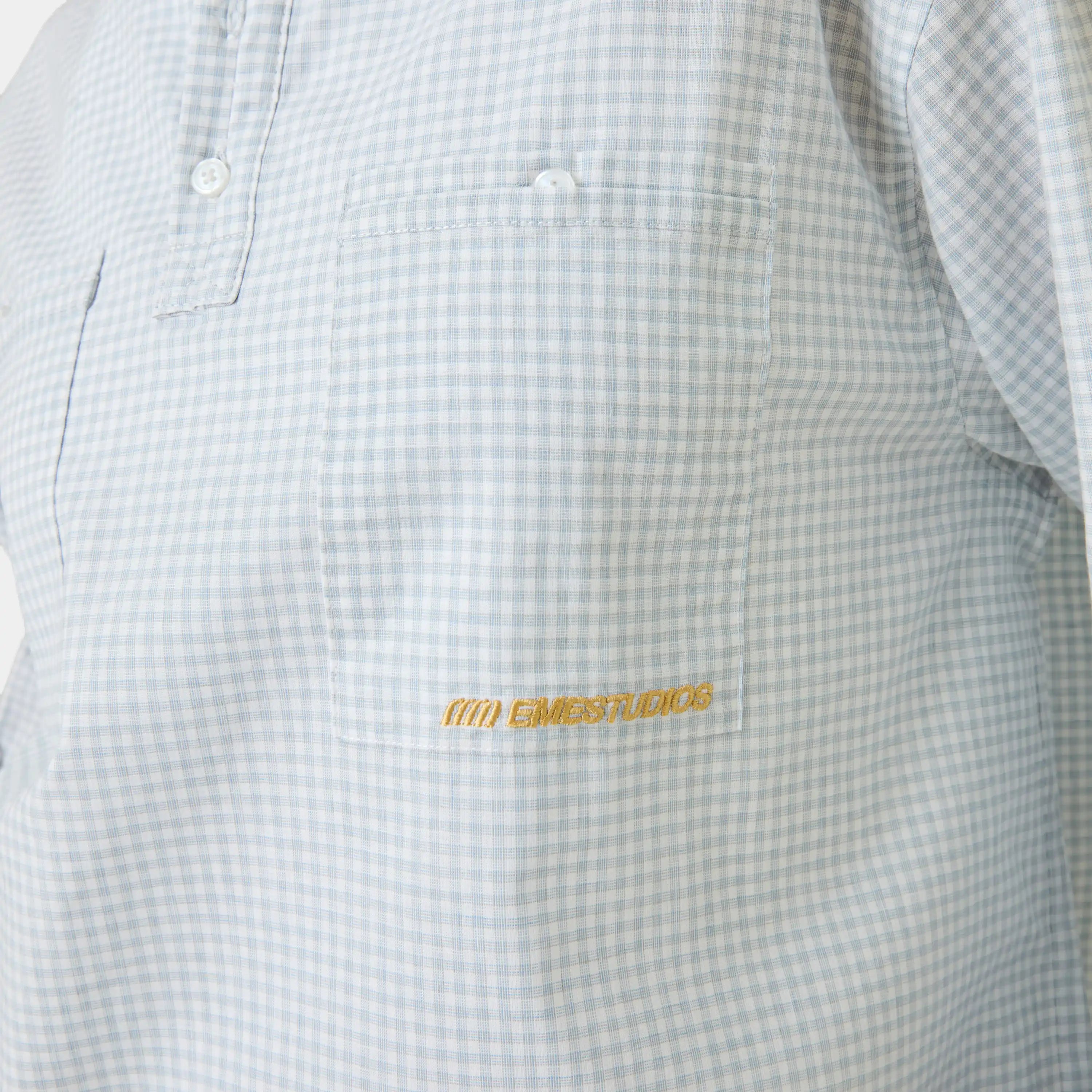 Vade Blue Popover Shirt Shirts Eme Studios