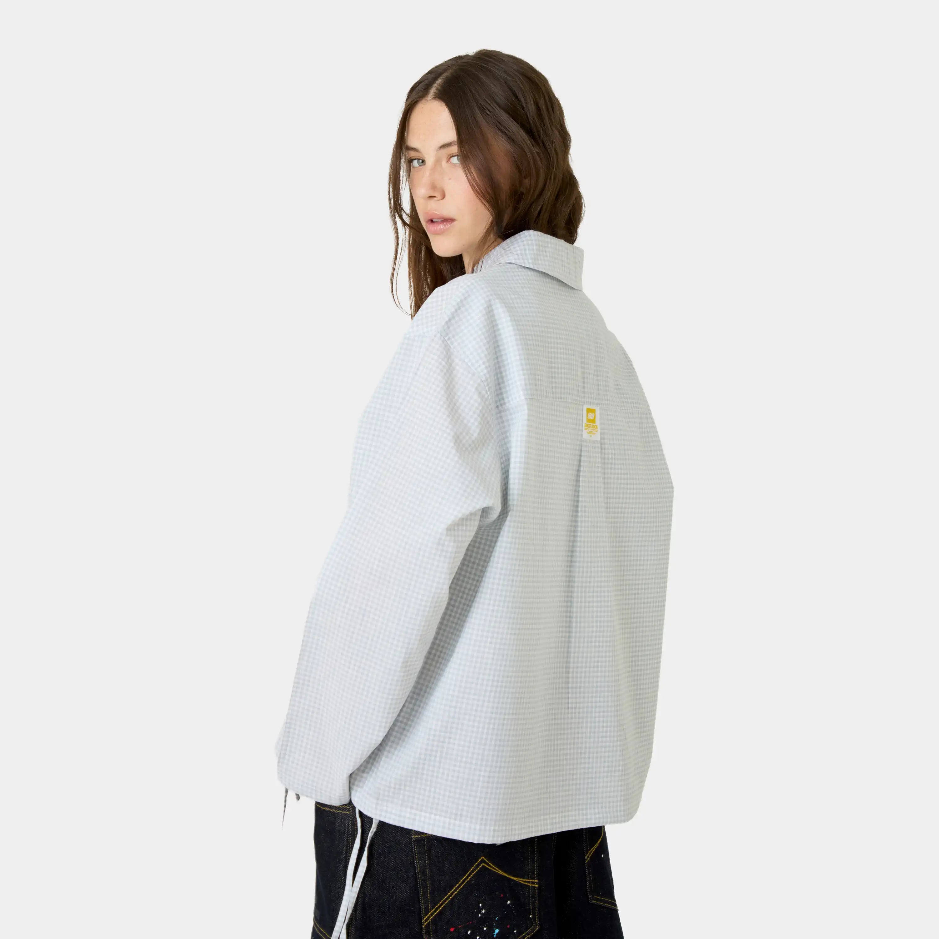 Vade Blue Popover Shirt Shirts Eme Studios