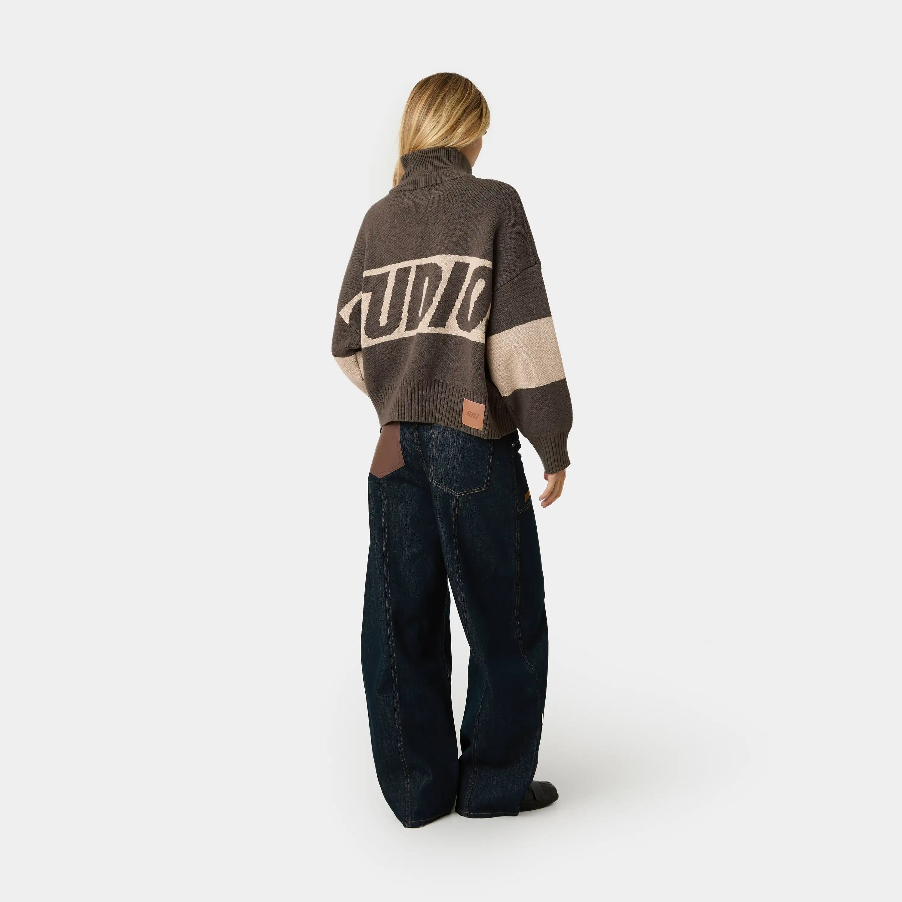 Thrill Falcon Zipper Knit Knitwear eme