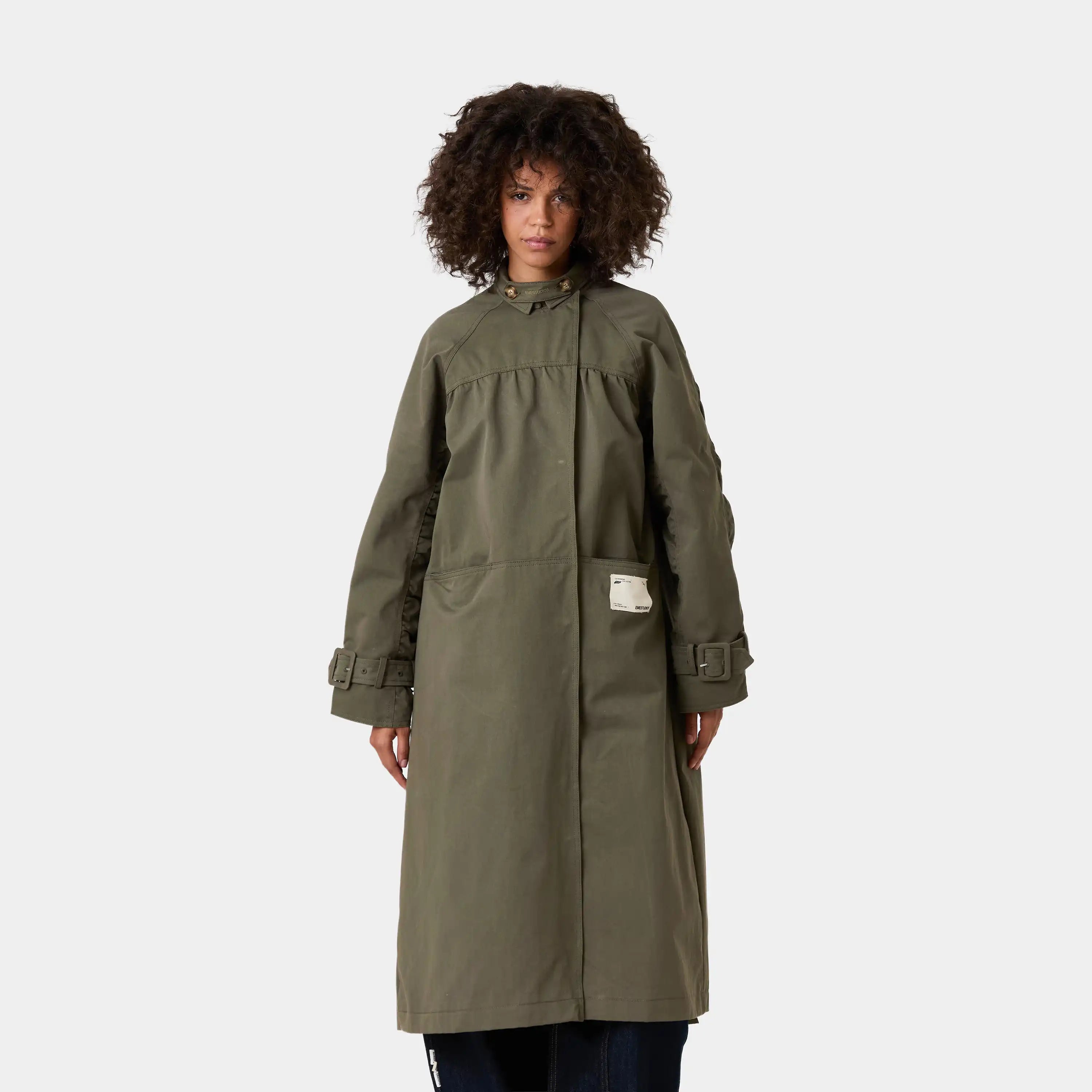 Luzia Forest Trench Coat Woman Outerwear Eme Studios