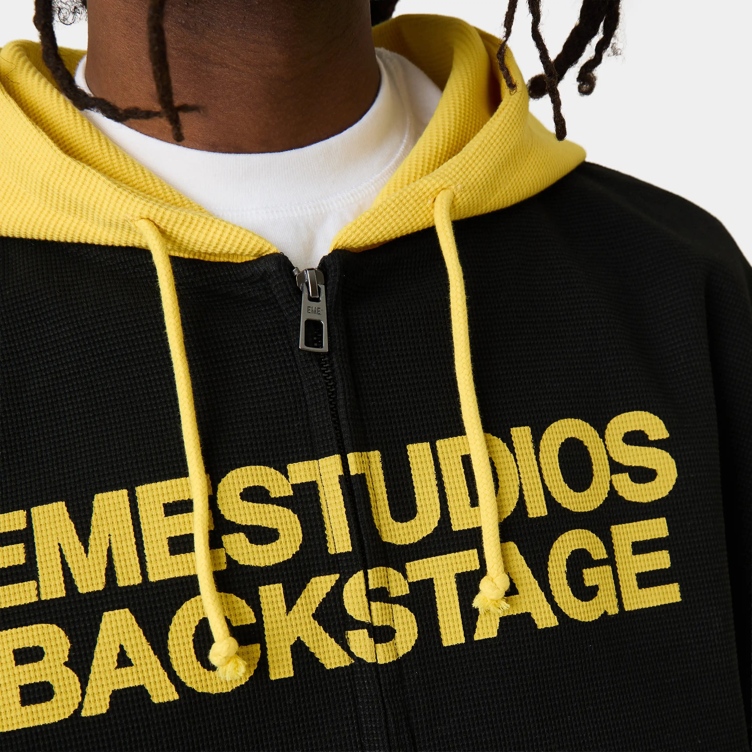 Backstage Shadow Waffle Full Zip Hoodies Eme Studios