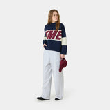 Thrill Navy Master Knit Sweater Knitwear Eme Studios