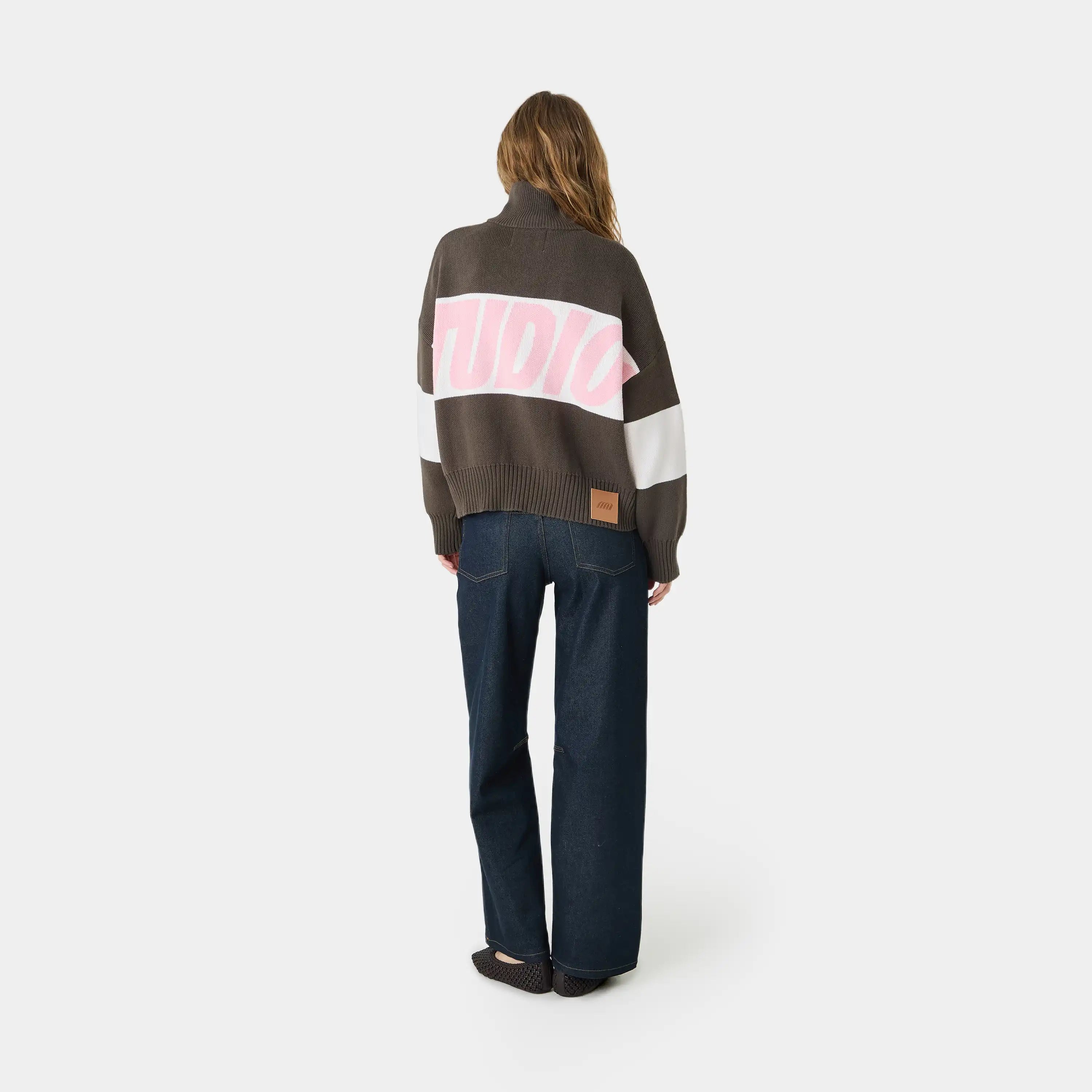 Thrill Lollipop Zipper Knit Knitwear eme