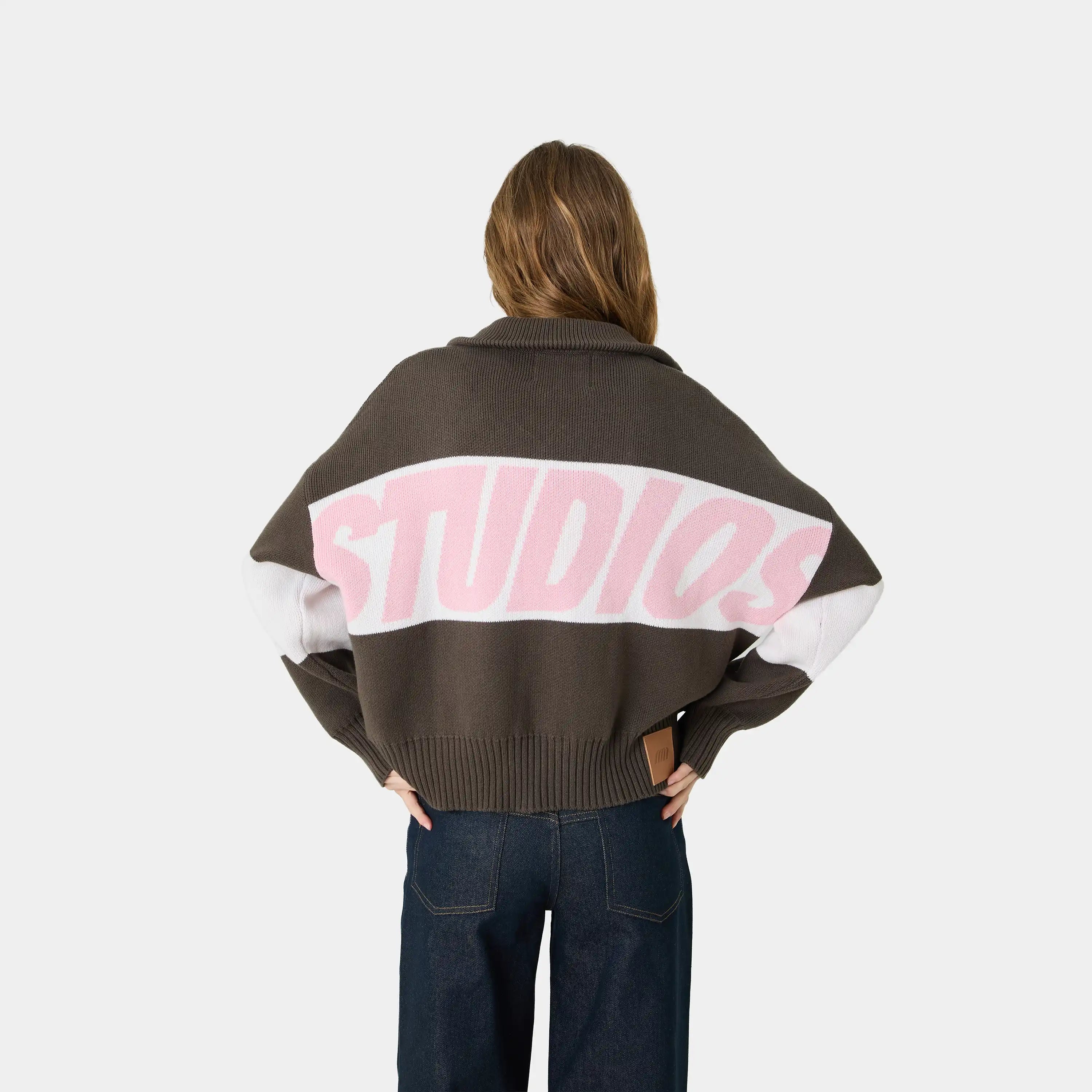Thrill Lollipop Zipper Knit Knitwear eme