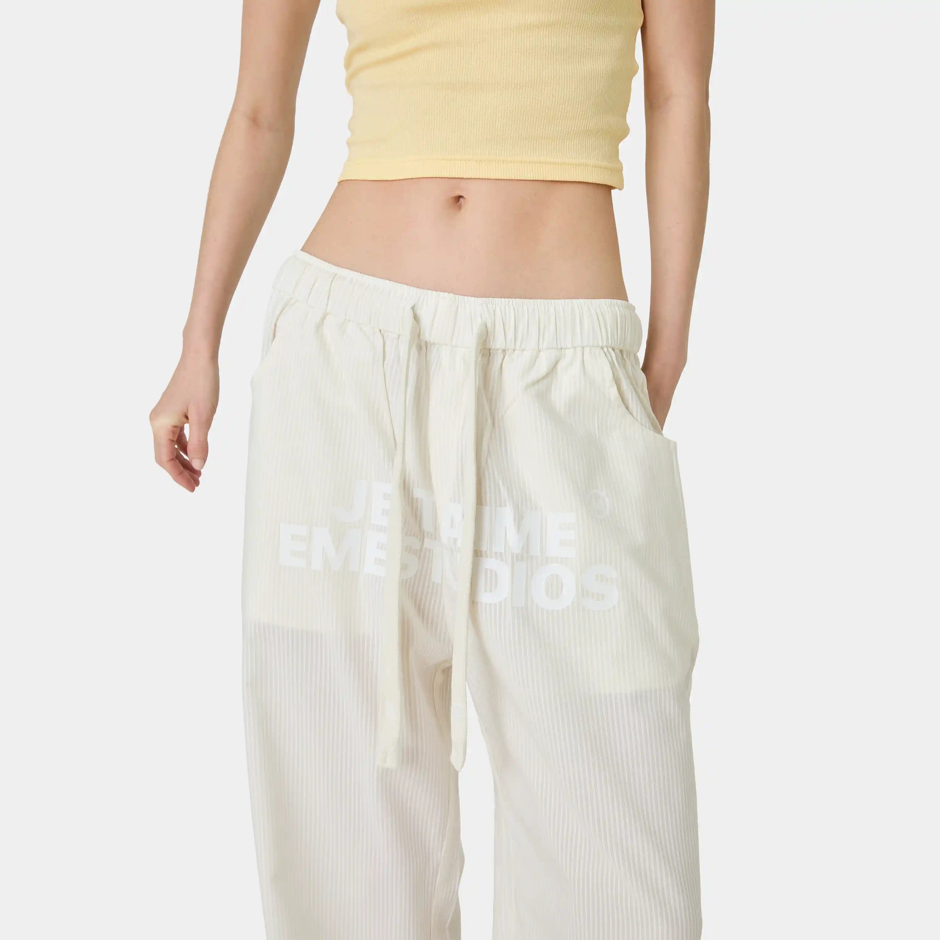 Jammies Je T'aime Off Sand Stripped CLP Pants Eme Studios