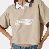 DKT Taupe Short Polo T-shirts Eme Studios