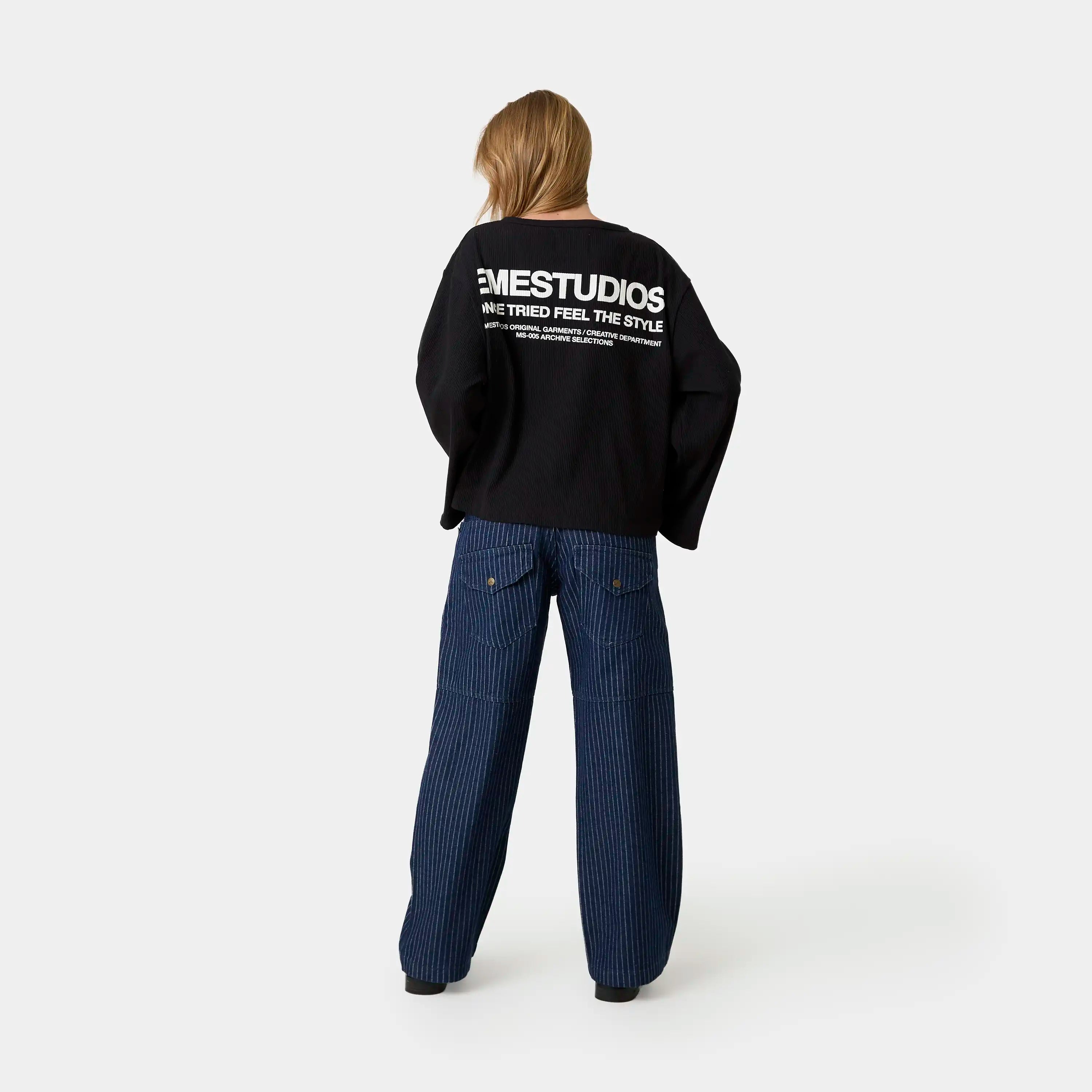 Selection Henley Shadow Long Sleeve T-shirts Eme Studios