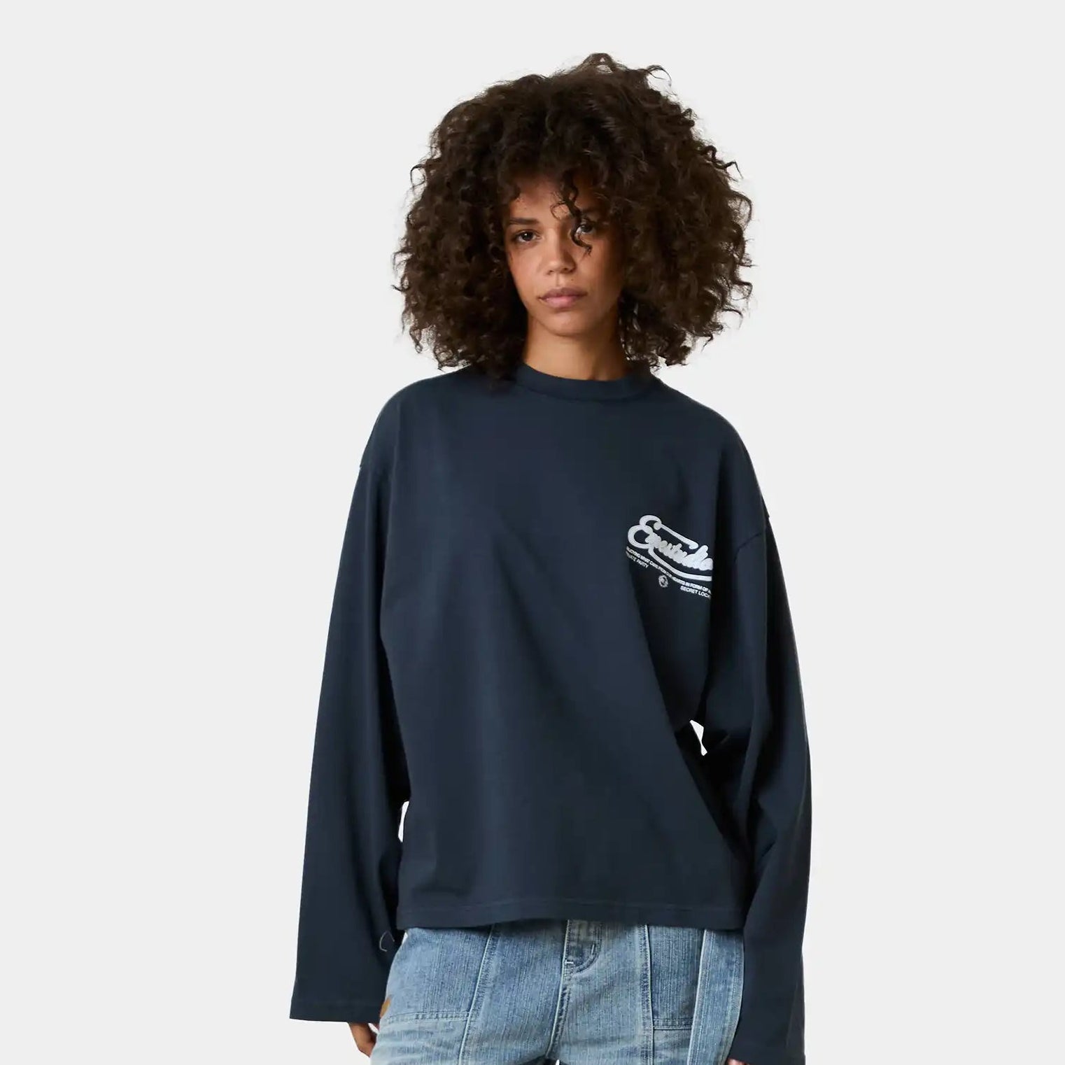 Courageous Navy Long Sleeve T-shirts Eme Studios