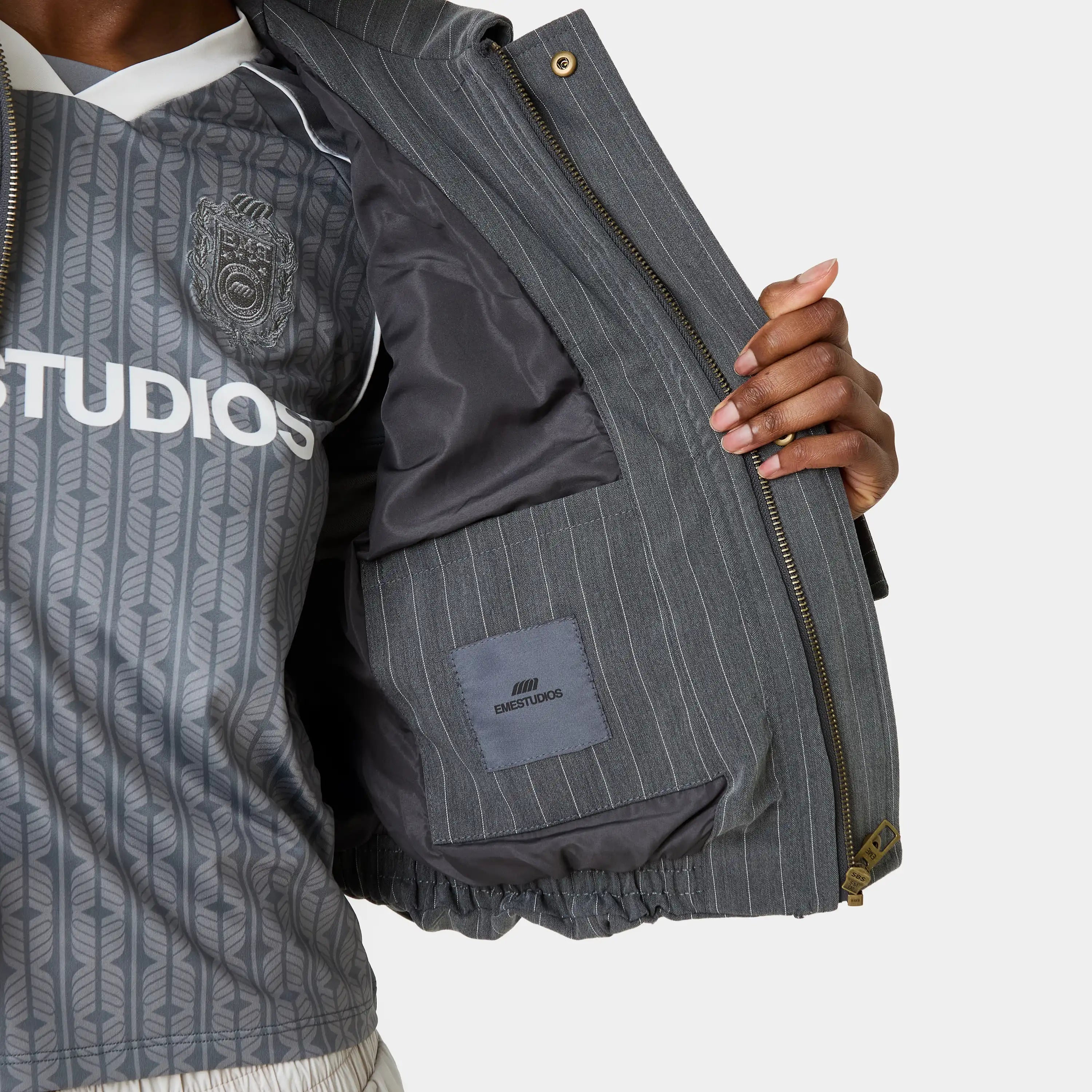 Pipi Grey Jacket Woman Outerwear Eme Studios