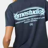Boundless Navy Oversized Tee T-shirts Eme Studios
