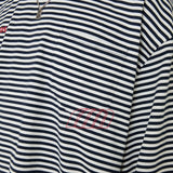 Cedar Navy Striped Long Sleeve T-shirts Eme Studios