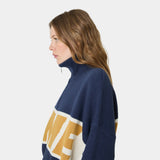 Thrill Mustard Zipper Knit Knitwear eme