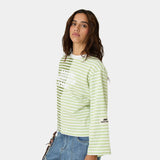 Roguish Green Striped Long Sleeve T-shirts eme