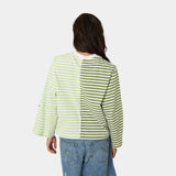 Roguish Green Striped Long Sleeve T-shirts eme