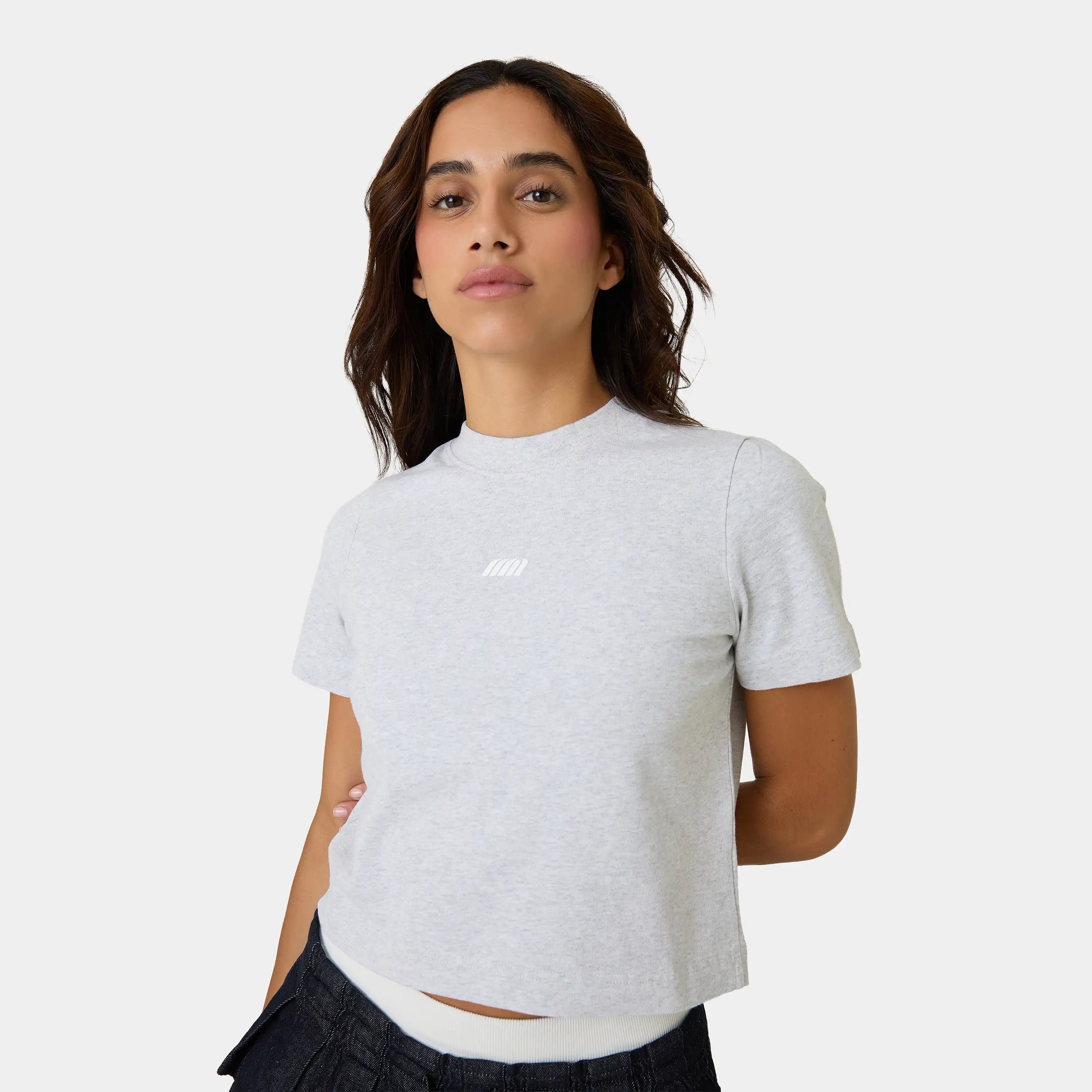 Gossip Heather Grey Tee Woman T-Shirts Eme Studios