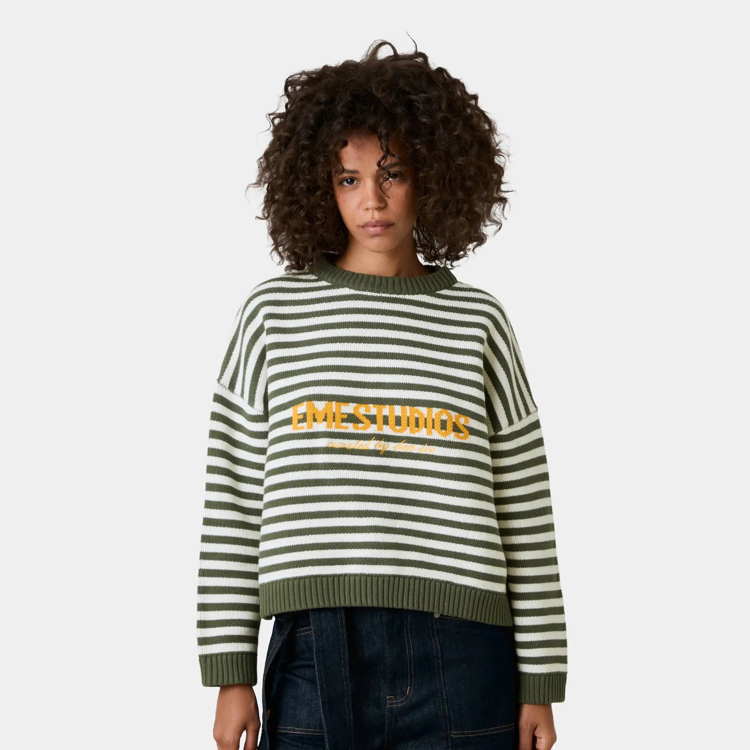 Master Striped Forest Knit Sweater Knitwear Eme Studios