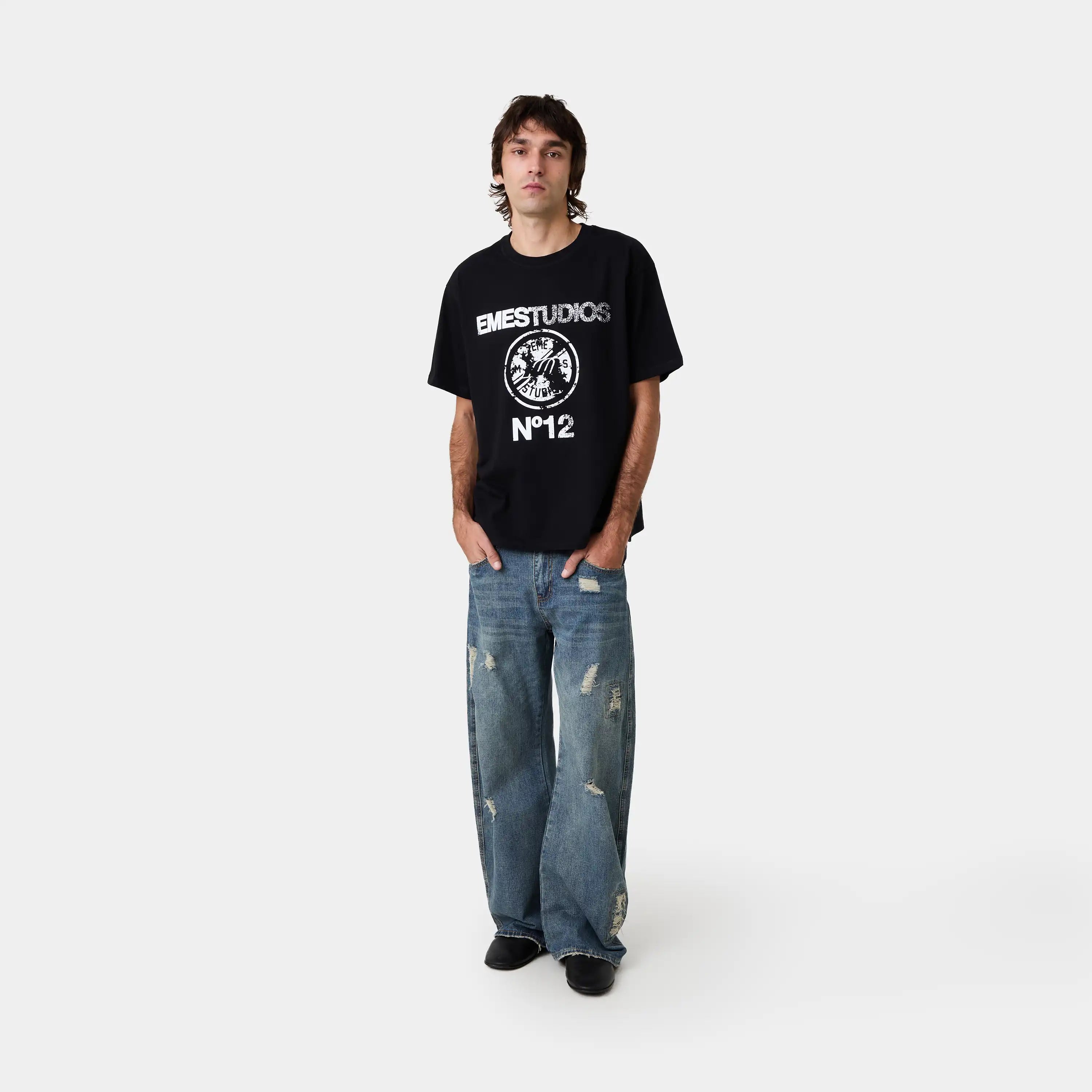 Bled Black Regular Tee T-shirts Eme Studios