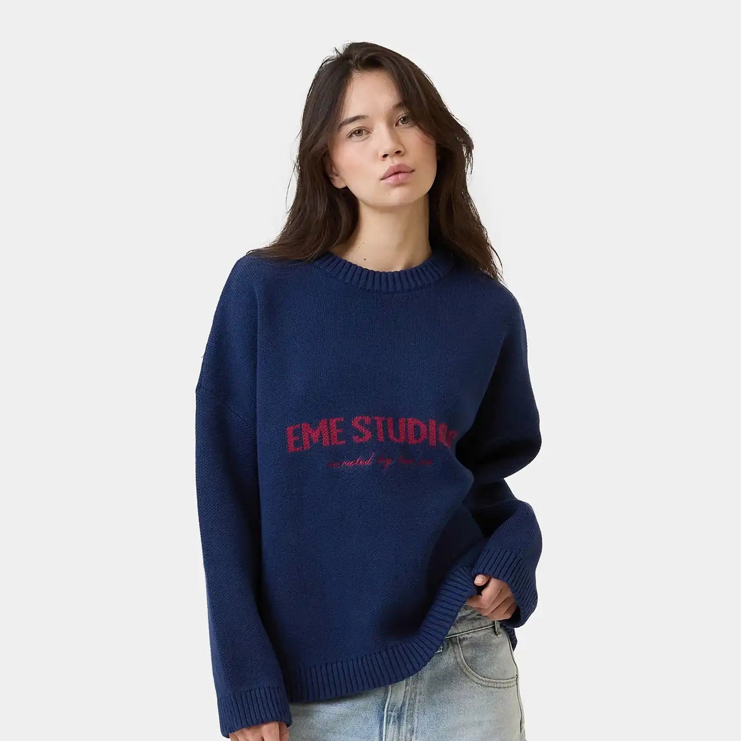 Master Indigo Knit Sweater Knitwear eme
