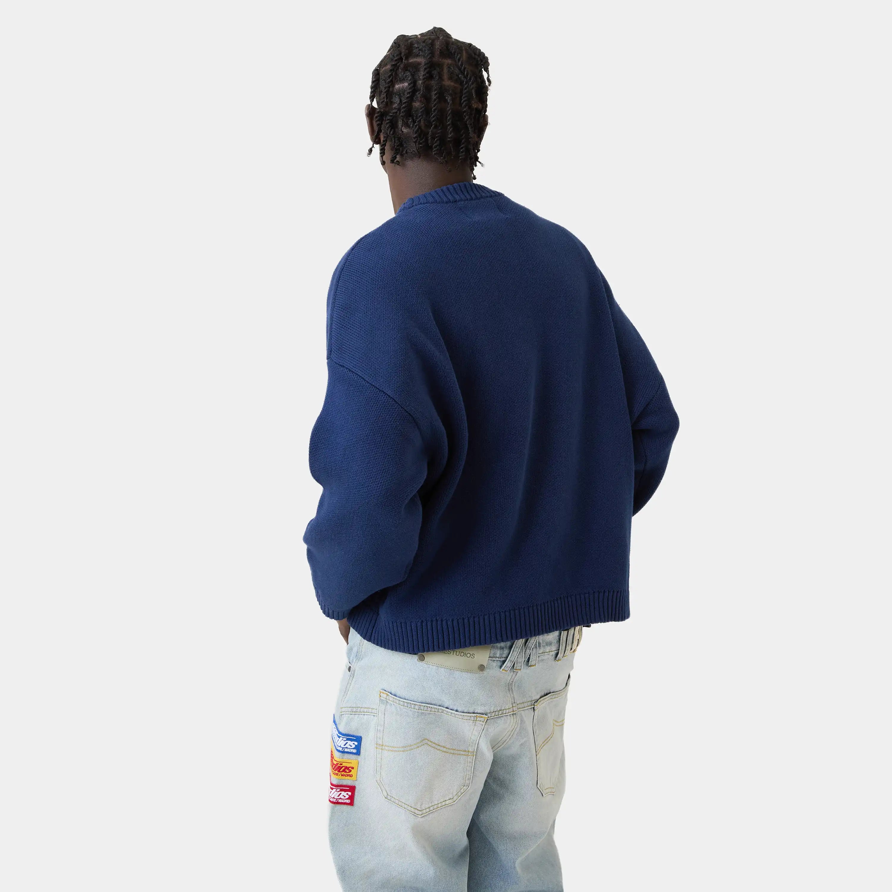 Master Indigo Knit Sweater Knitwear eme