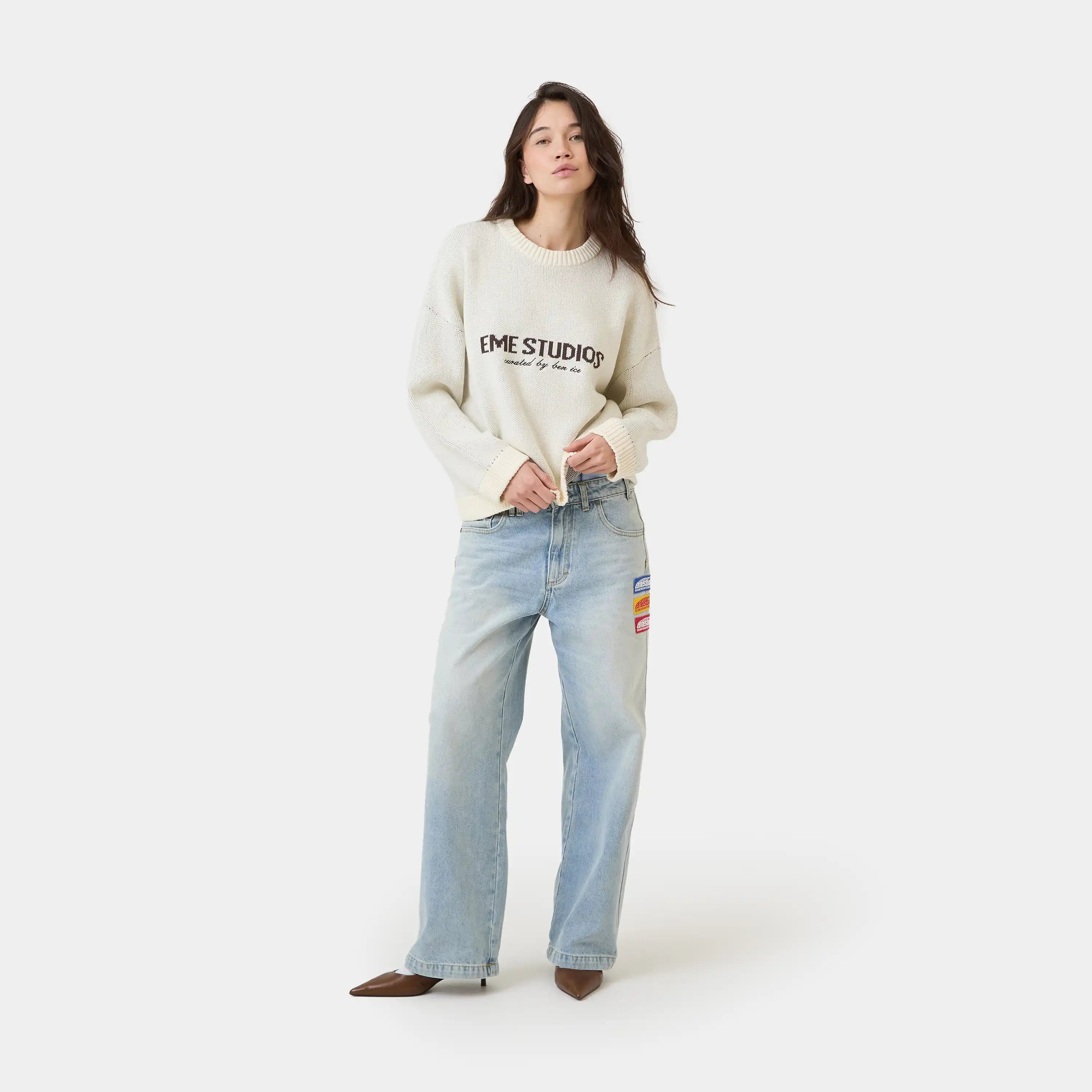 Master Off Sand Knit Sweater Knitwear eme