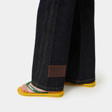 Vitel Flared Raw Denim Pants Pants Eme Studios